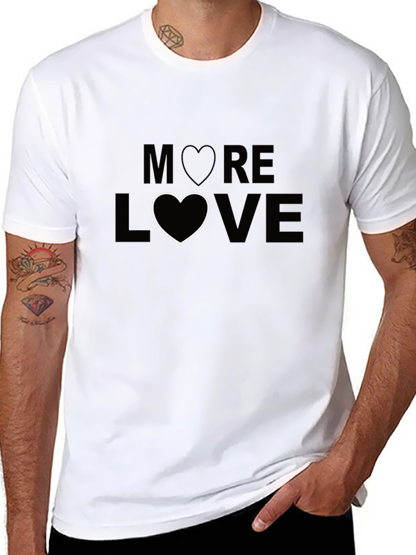 More Love Graphic Tee - Black Unisex T-Shirt