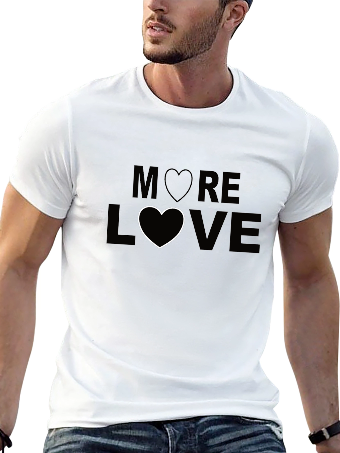 More Love Graphic Tee - Black Unisex T-Shirt