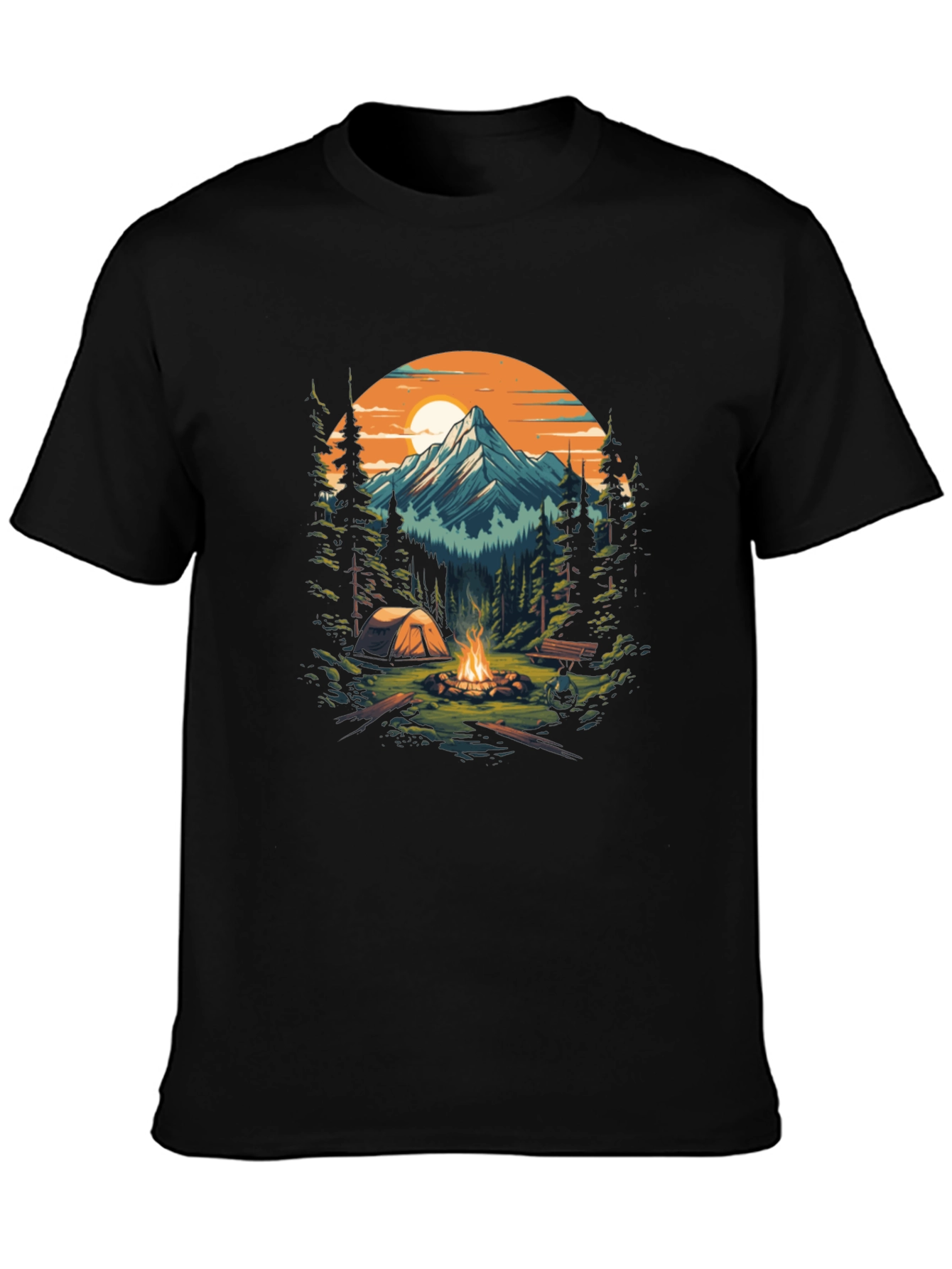 Outdoor Adventure Camping Graphic Tee