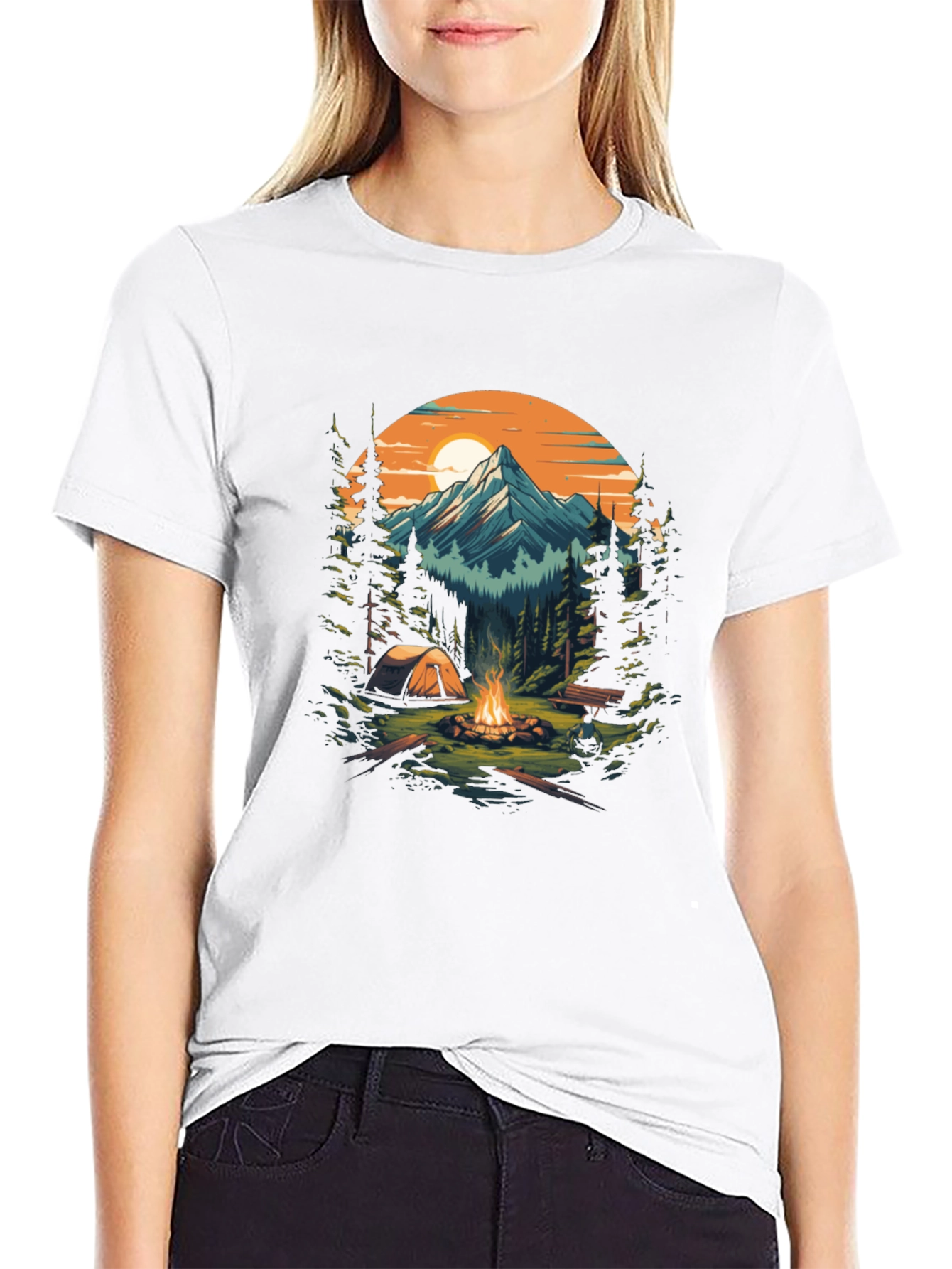 Outdoor Adventure Camping Graphic Tee