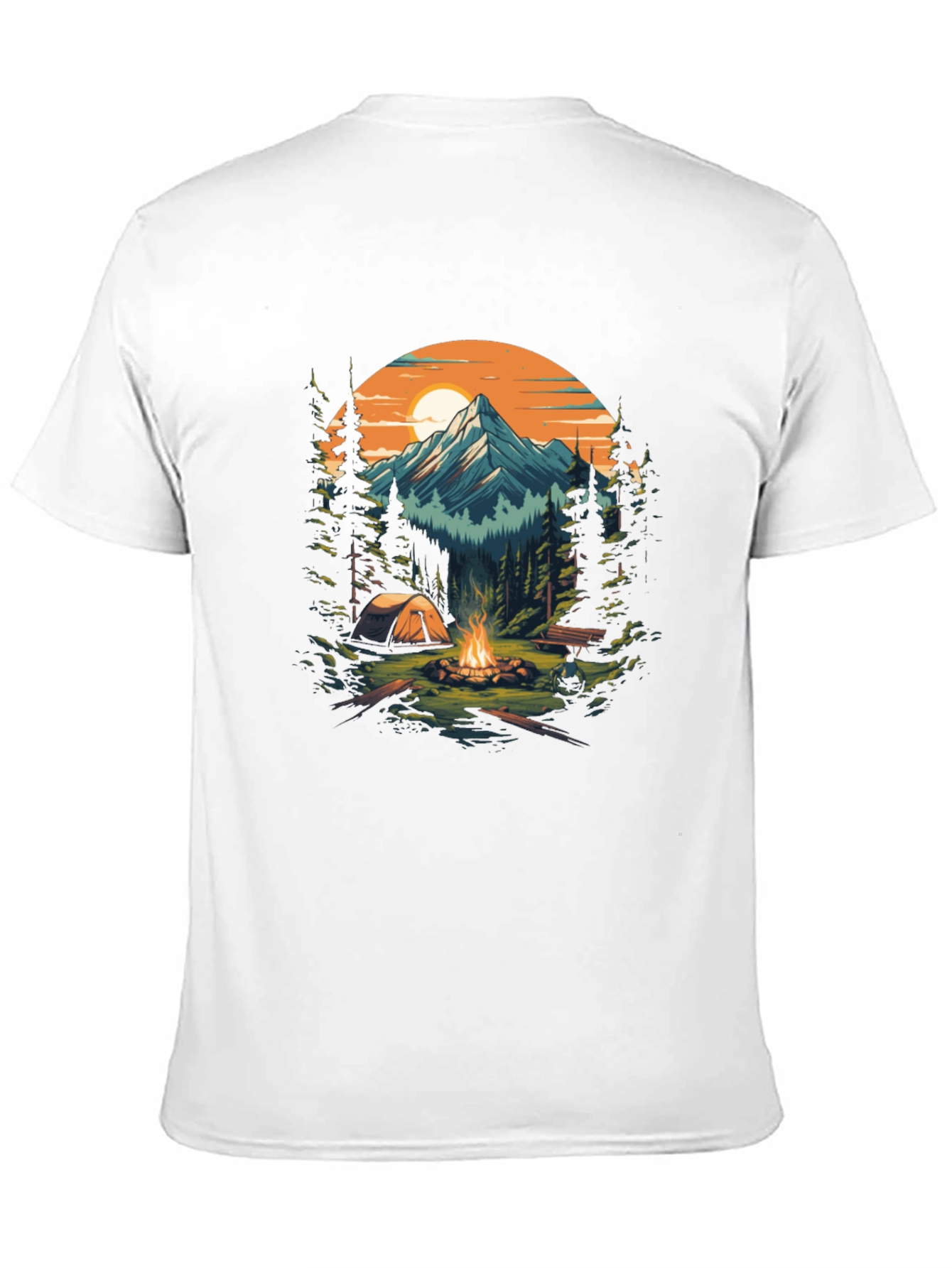 Outdoor Adventure Camping Graphic Tee