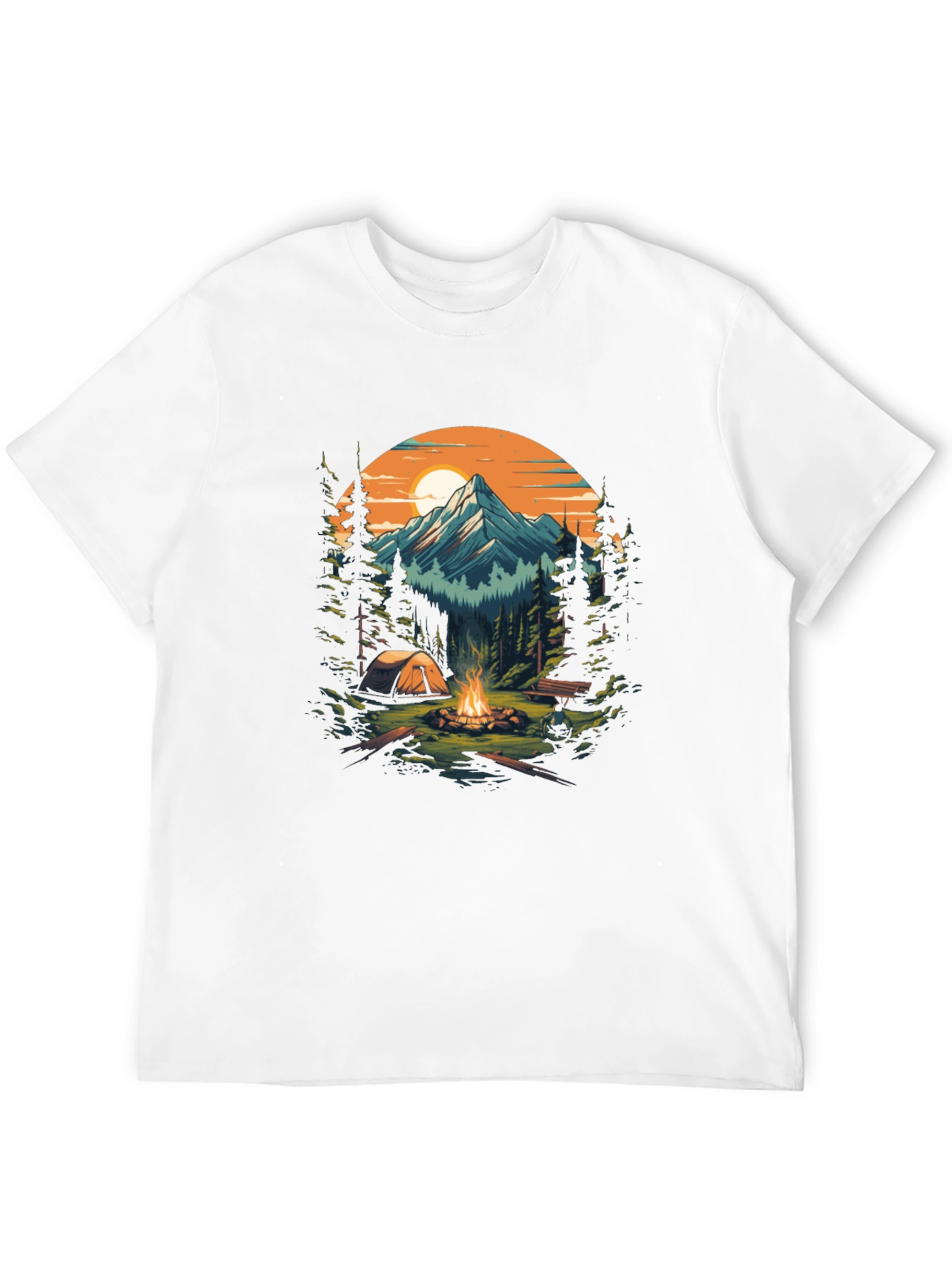 Outdoor Adventure Camping Graphic Tee