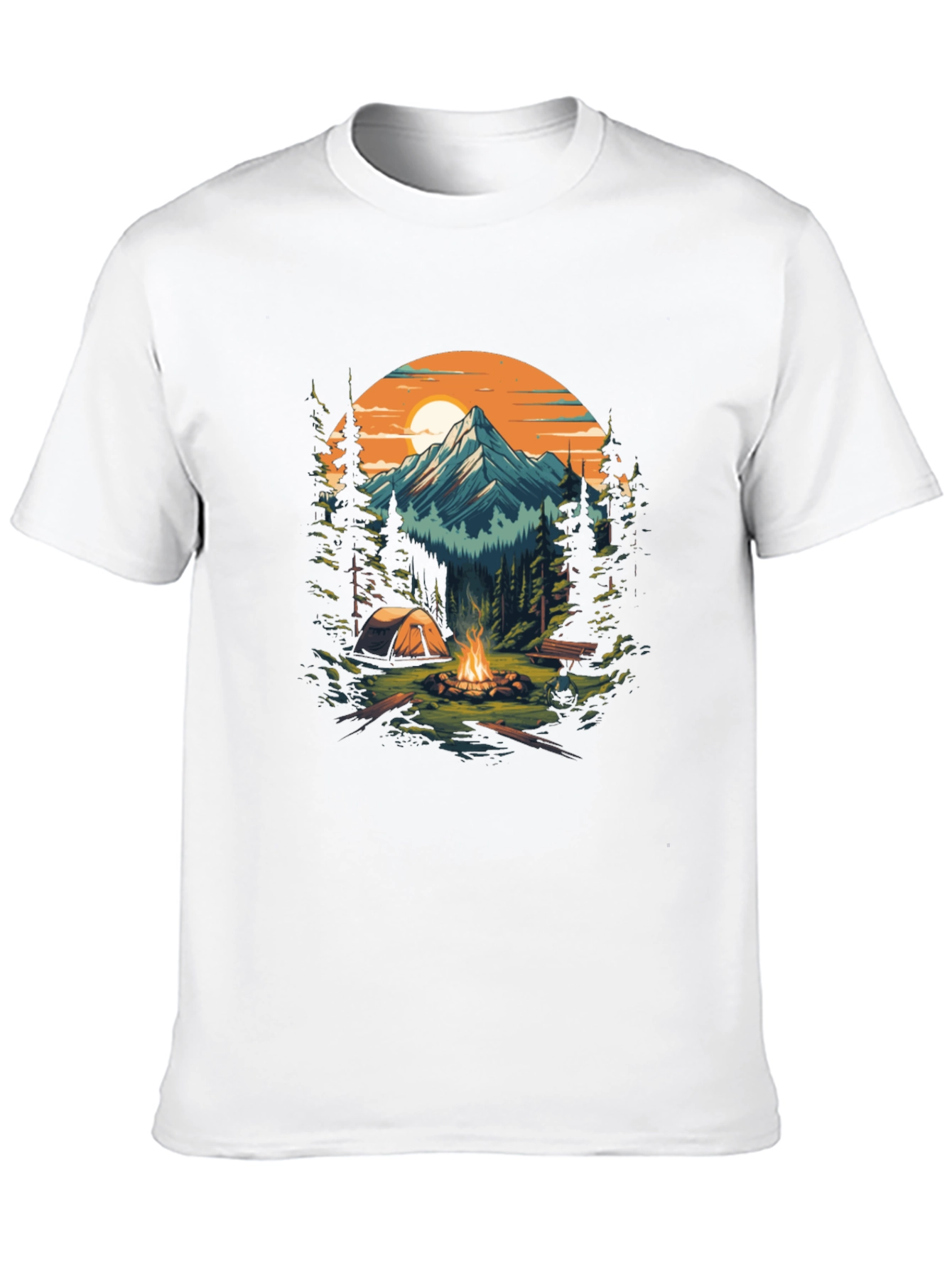 Outdoor Adventure Camping Graphic Tee