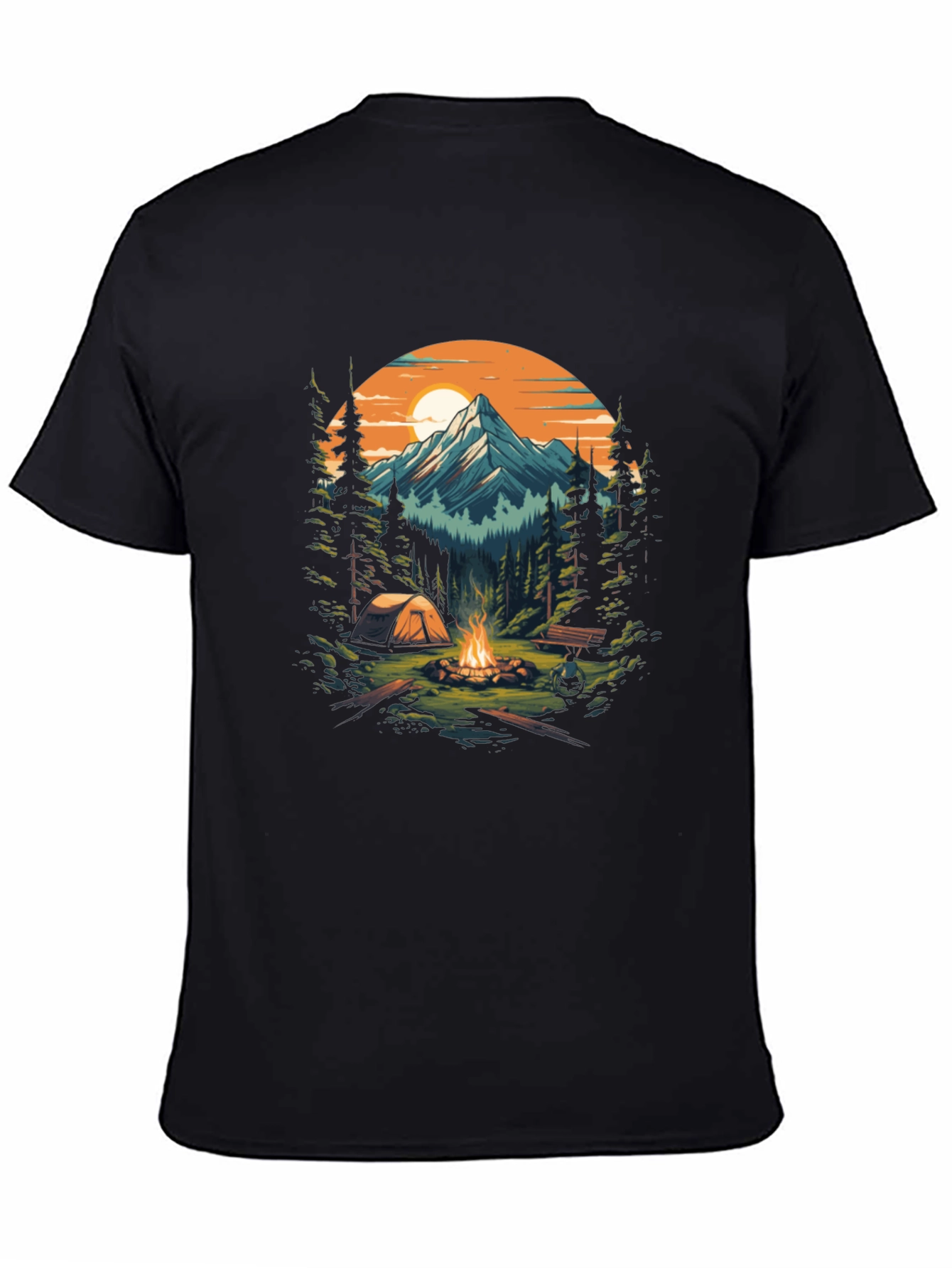 Outdoor Adventure Camping Graphic Tee