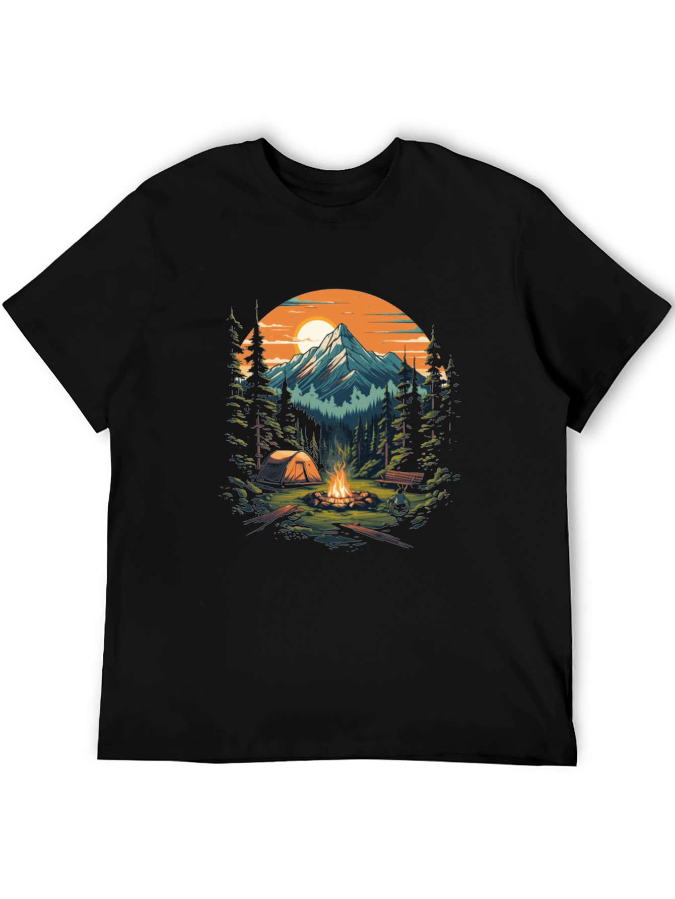 Outdoor Adventure Camping Graphic Tee