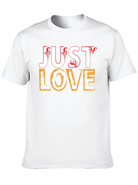 Just Love Black Graphic Tee