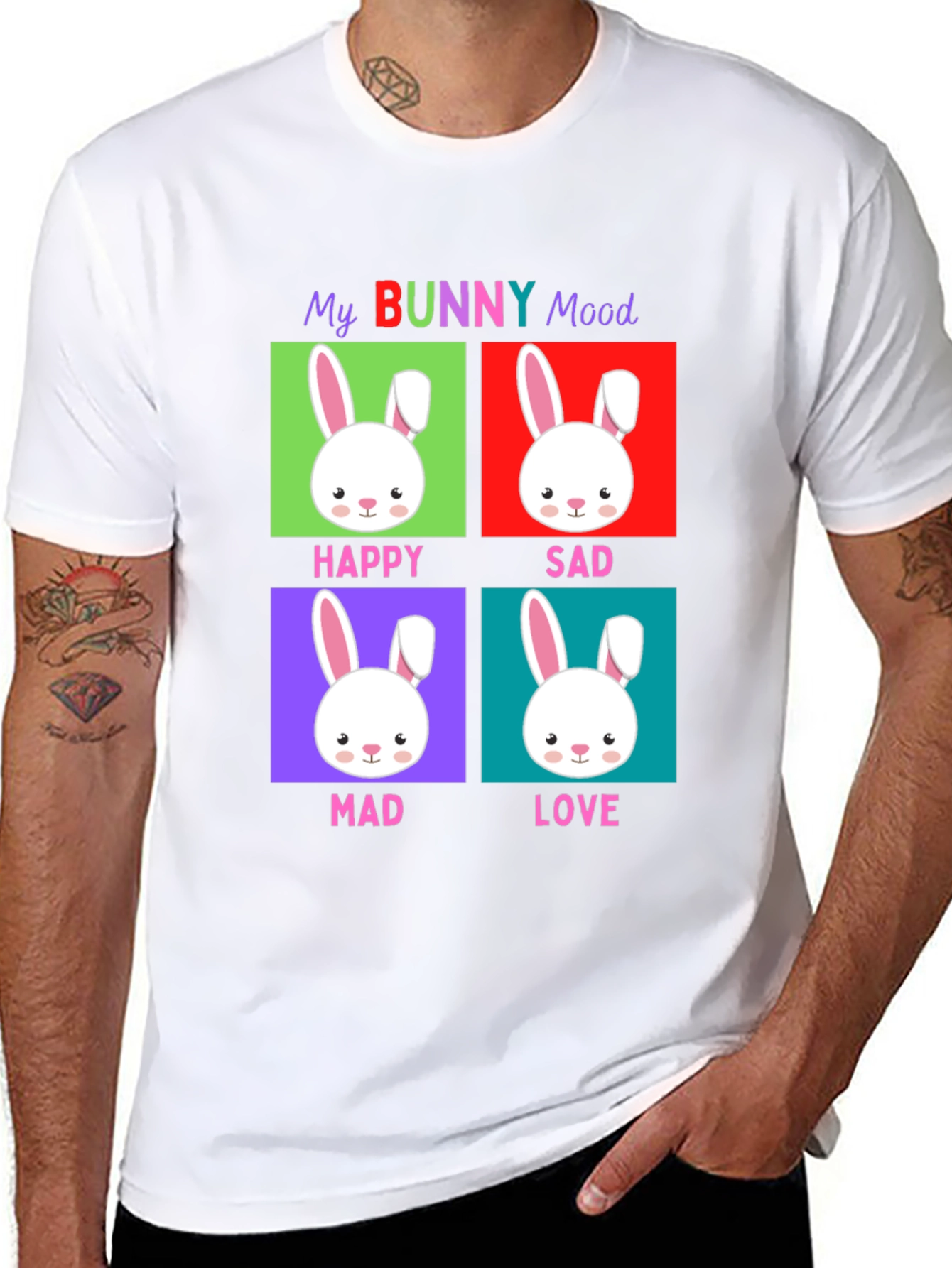 Funny Easter Bunny Mood T-Shirt