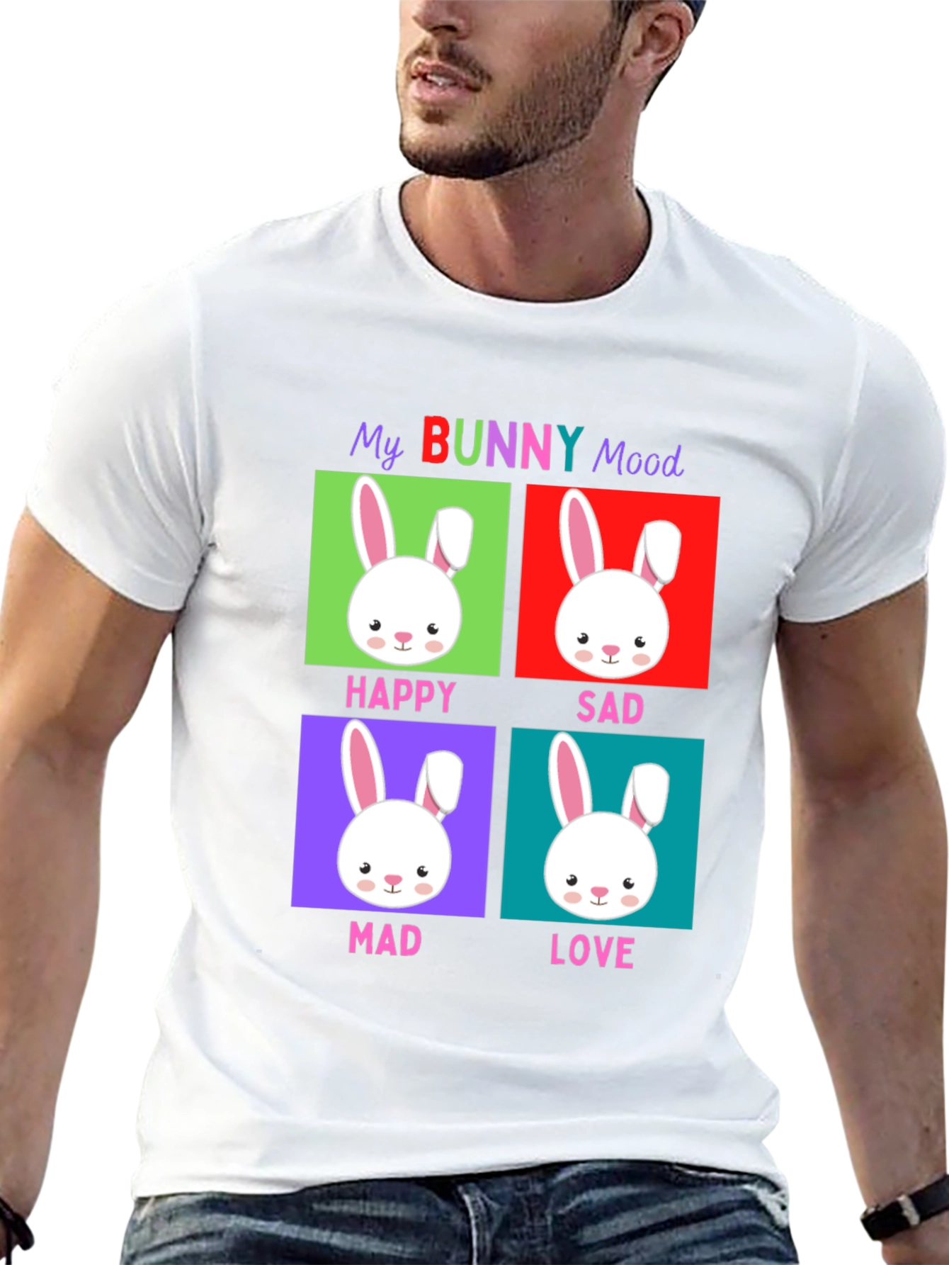 Funny Easter Bunny Mood T-Shirt