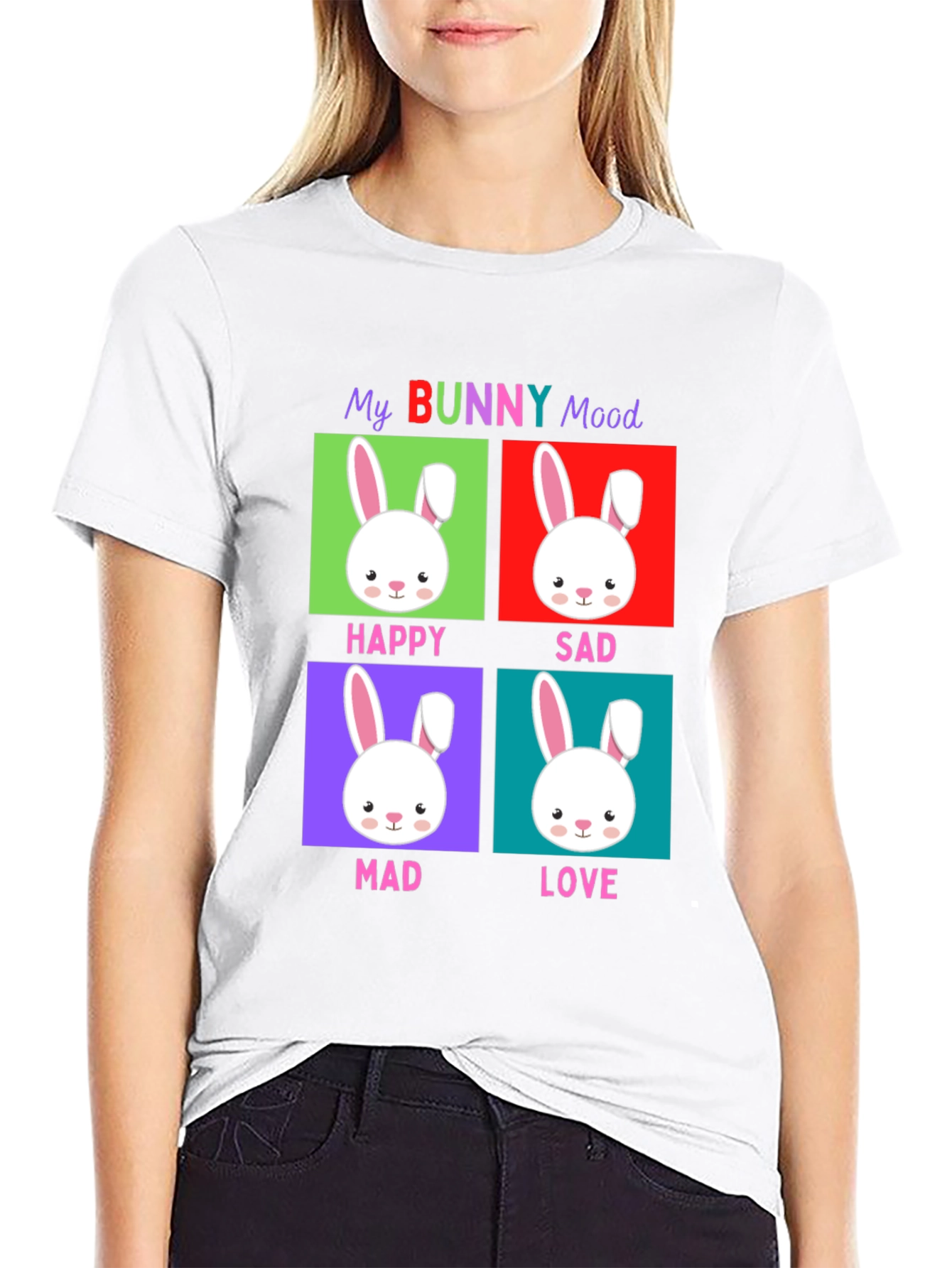 Funny Easter Bunny Mood T-Shirt