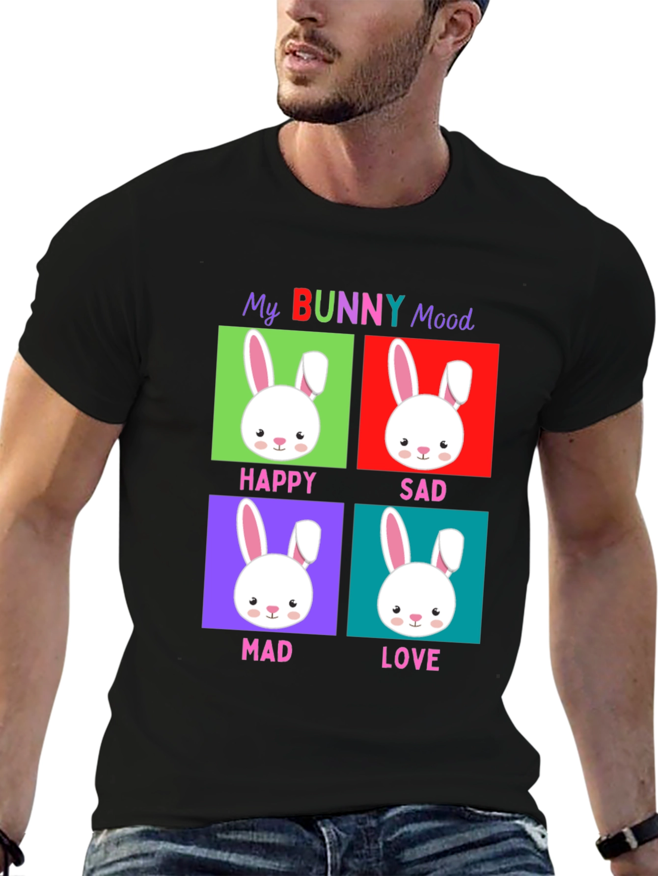 Funny Easter Bunny Mood T-Shirt