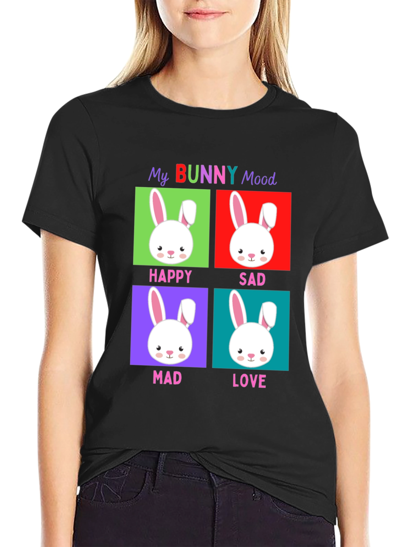 Funny Easter Bunny Mood T-Shirt