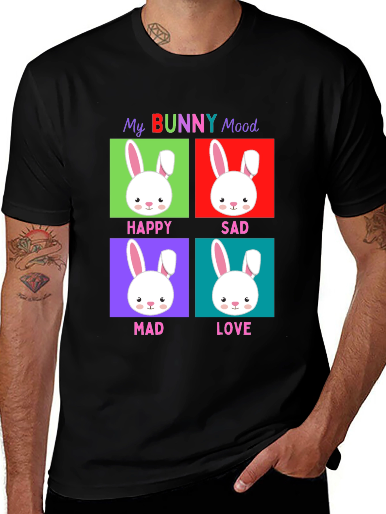 Funny Easter Bunny Mood T-Shirt