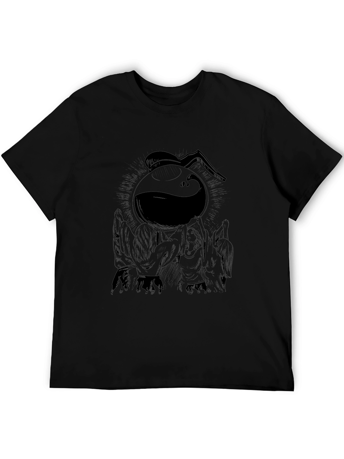 Black Coffee Maker Graphic Tee - Unique Design