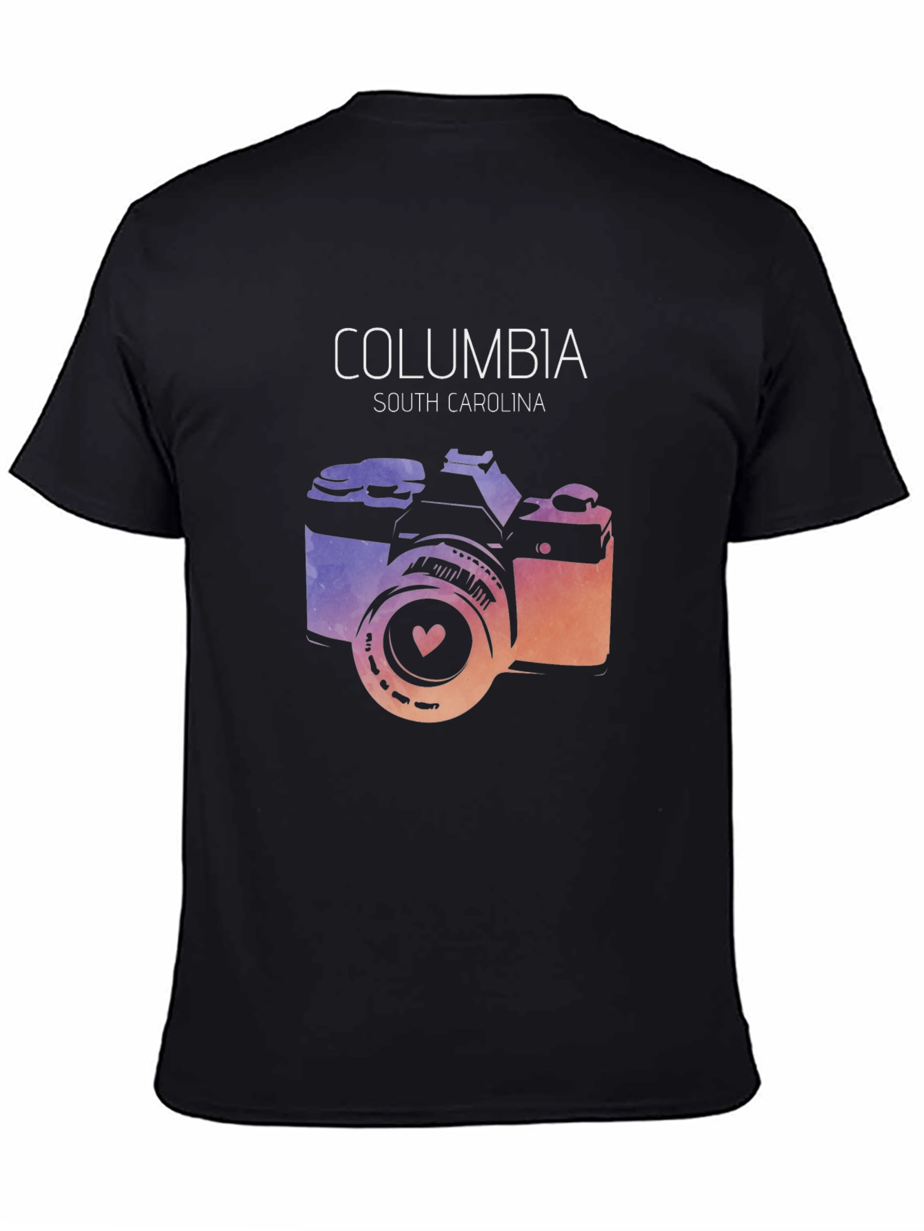Columbia South Carolina Camera Graphic Tee
