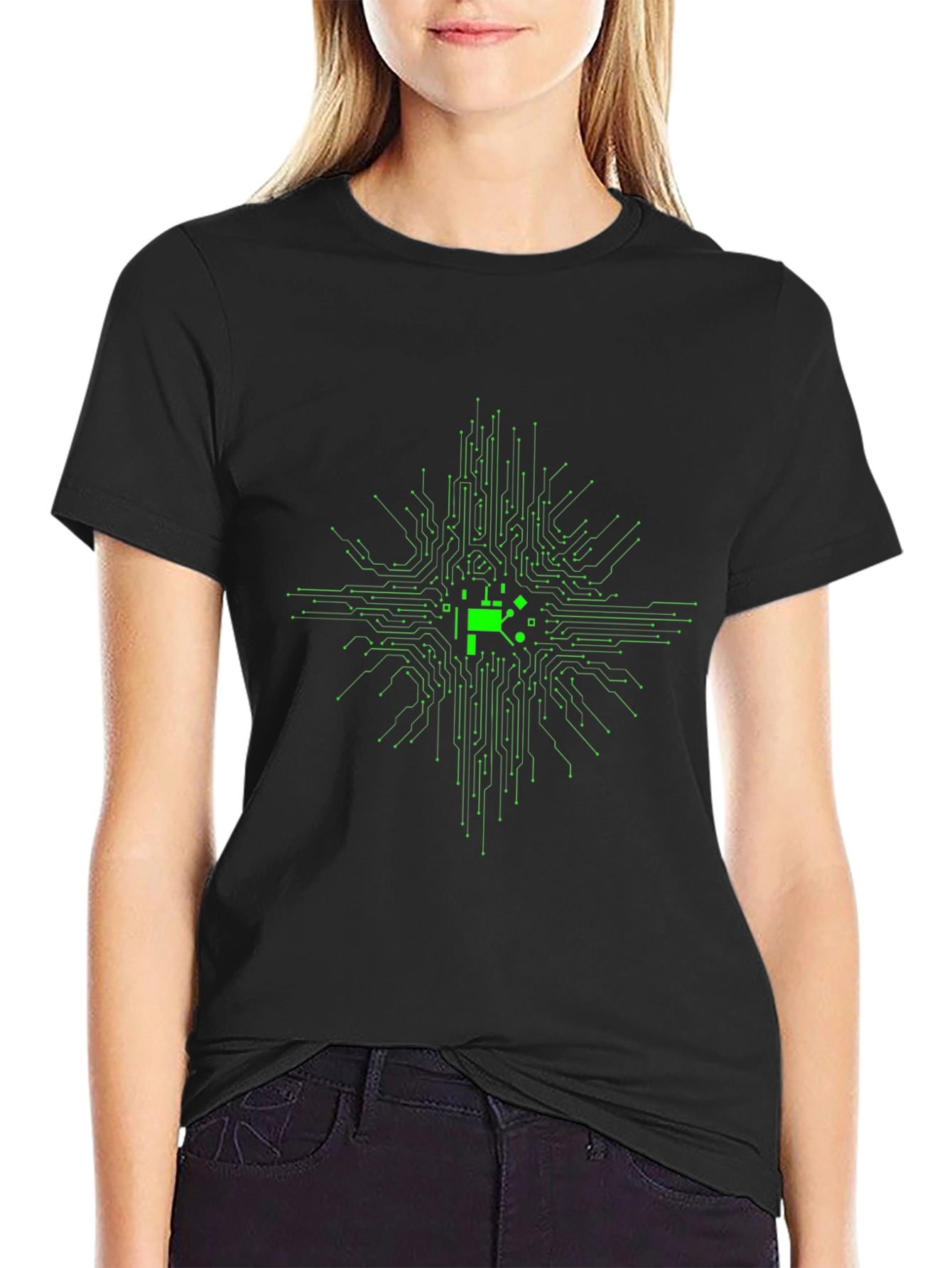 Circuit Board Graphic Tee - Cool Tech T-Shirt