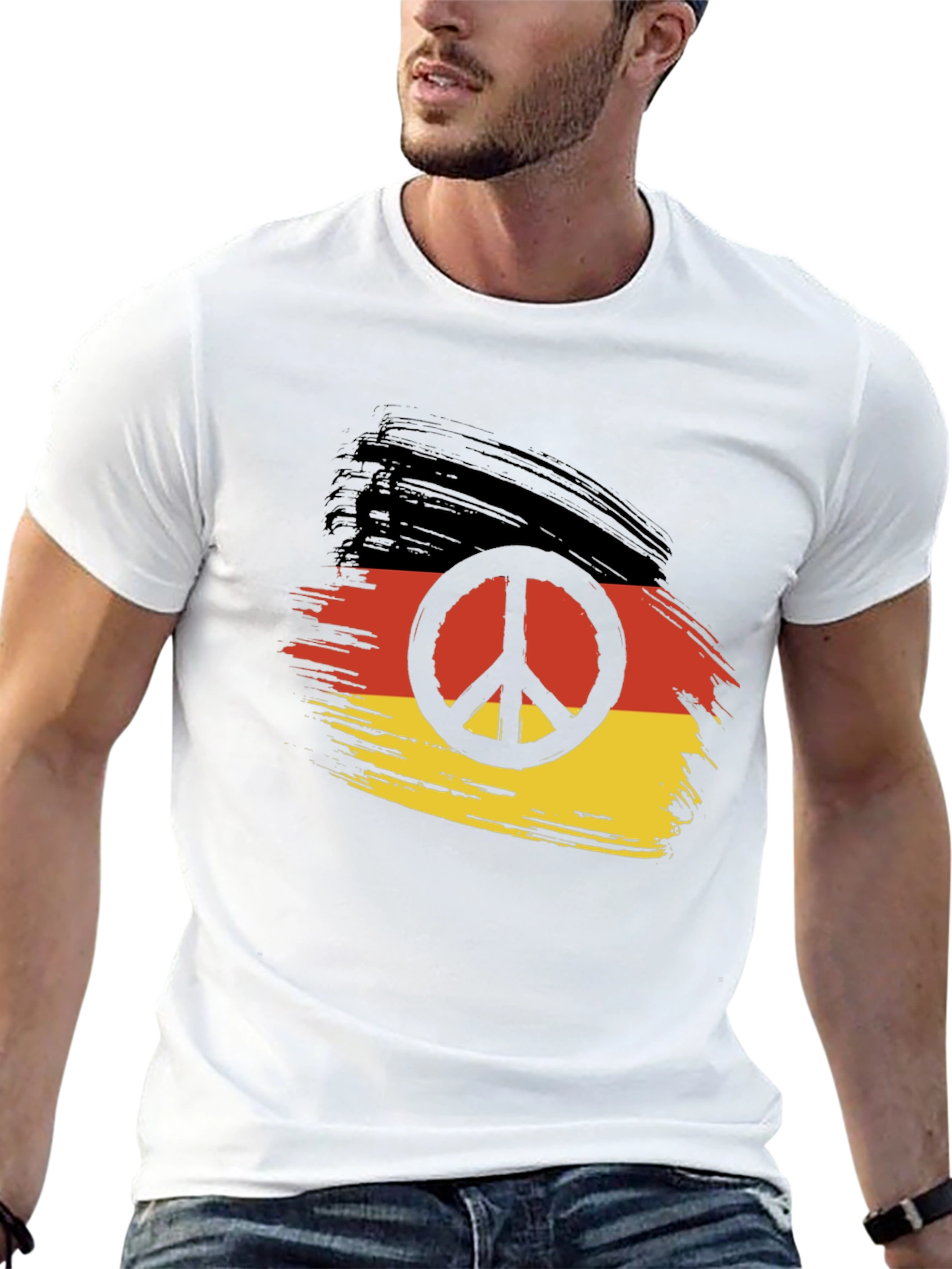 Germany Flag Peace Sign T-Shirt