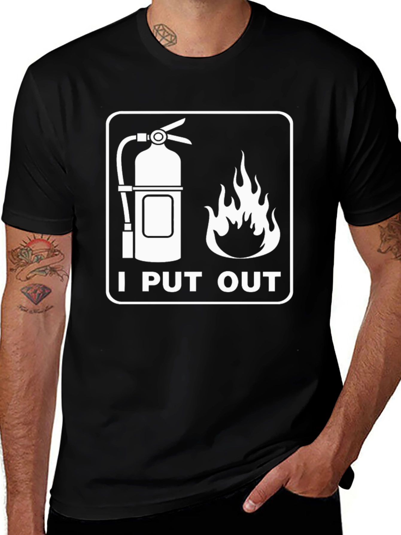 I Put Out T-Shirt Funny Fire Extinguisher Tee