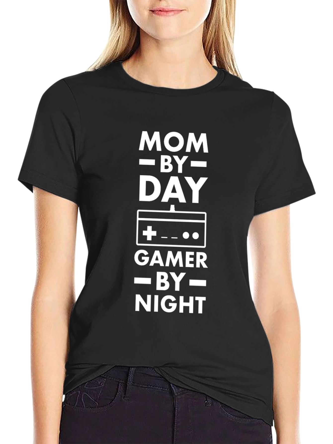 Mom By Day Gamer By Night Graphic Tee