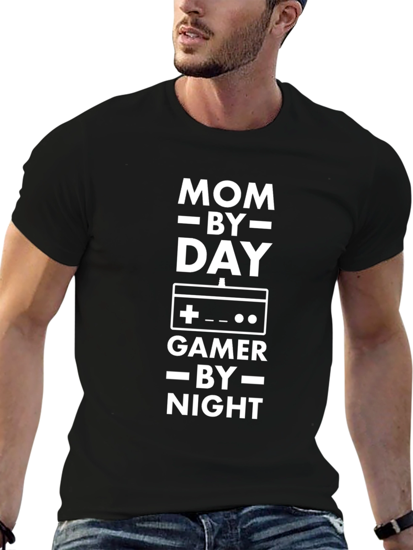 Mom By Day Gamer By Night Graphic Tee