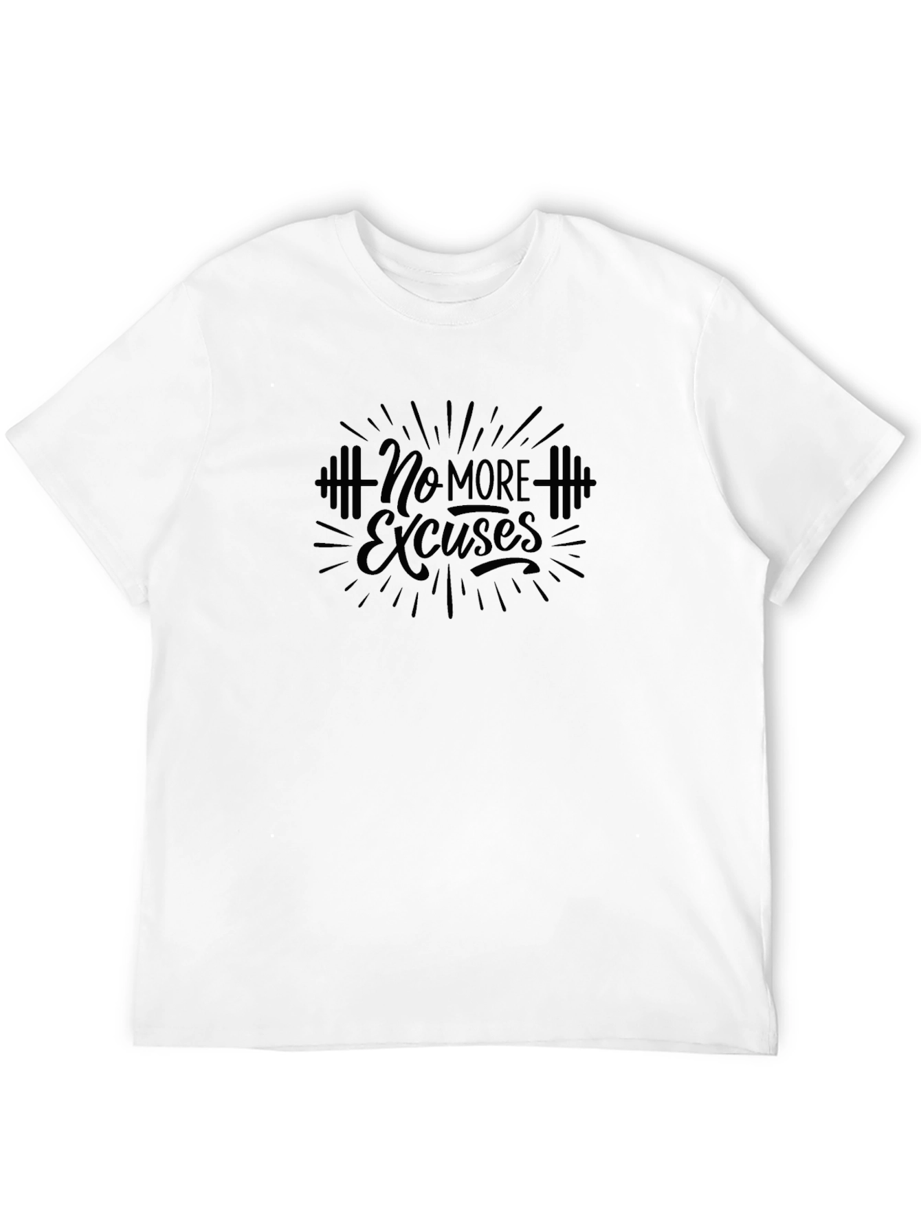 No More Excuses Graphic Tee - Black