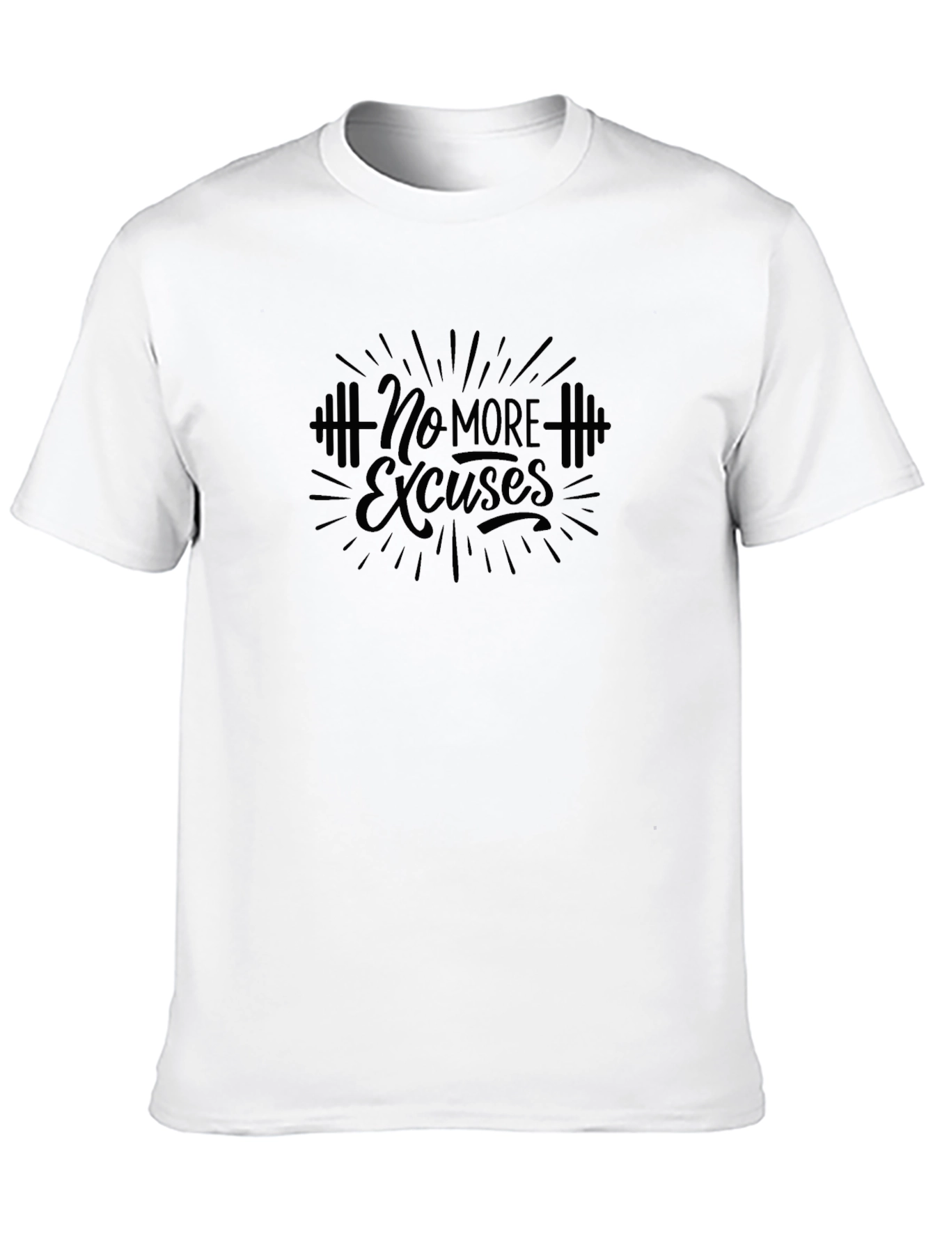 No More Excuses Graphic Tee - Black