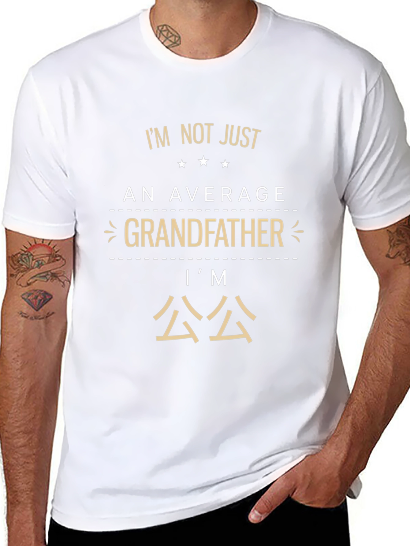 Grandfather T-Shirt - Im Not Just An Average Grandfather