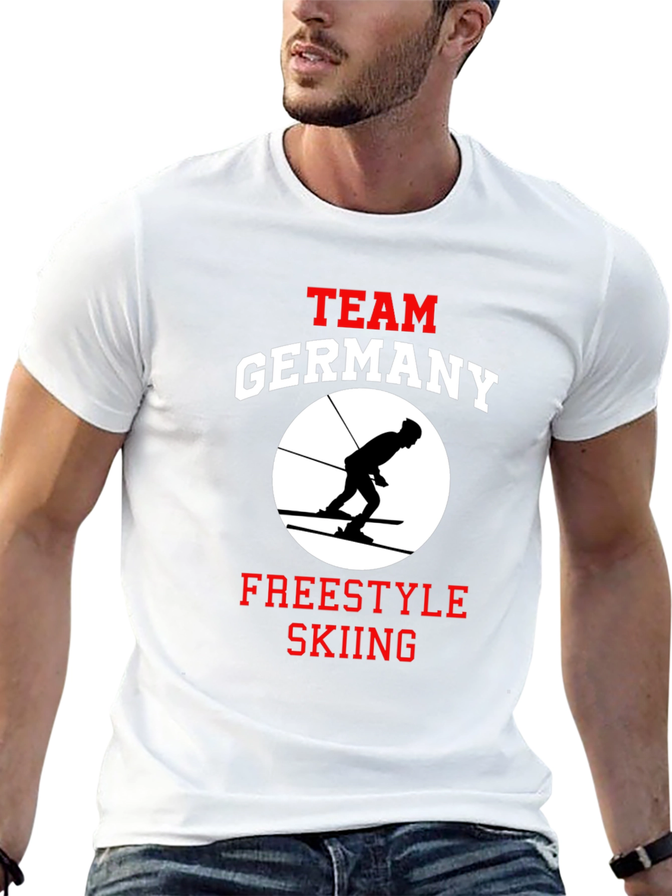 Team Germany Freestyle Skiing Black Graphic Tee