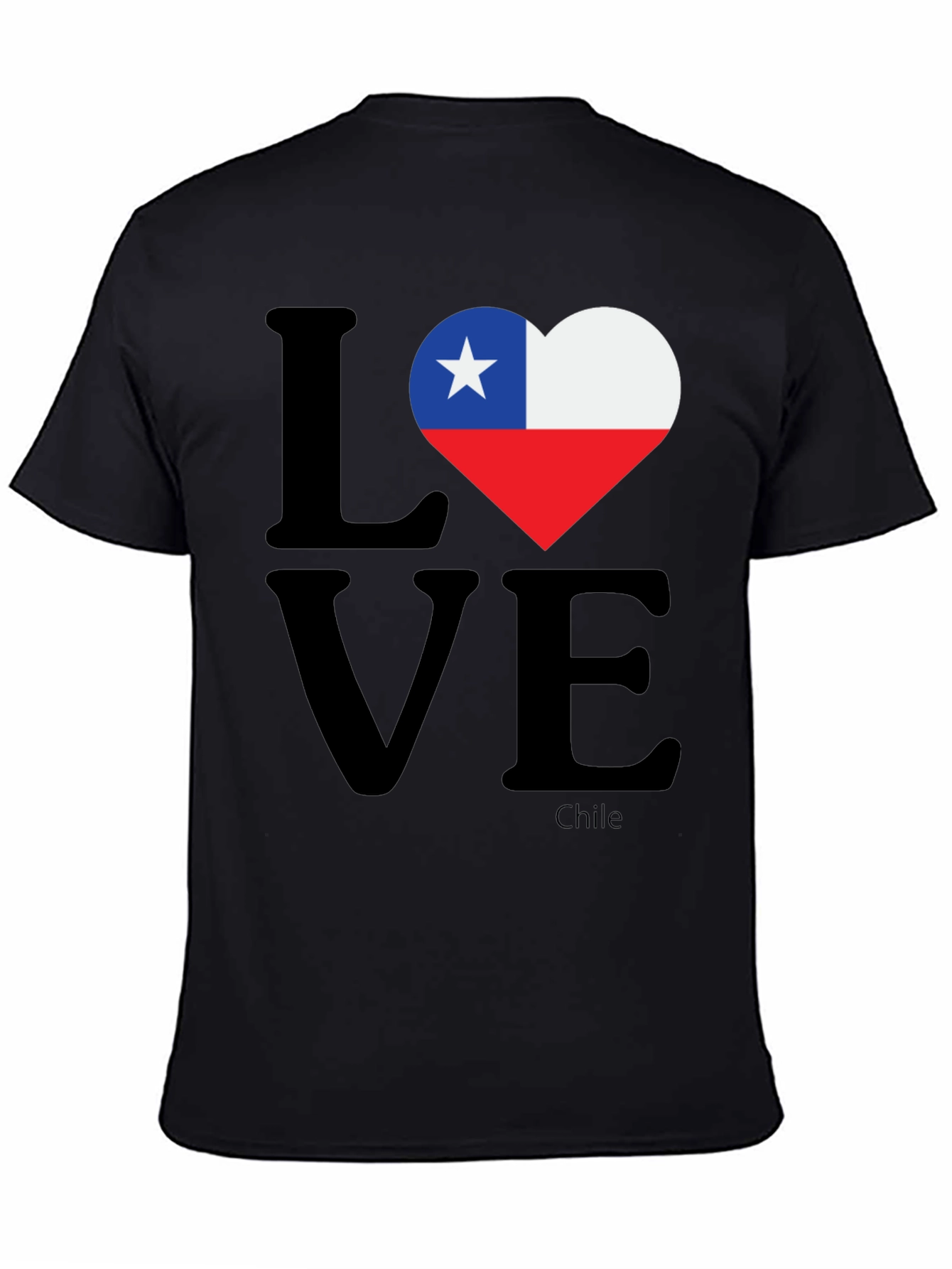 Chile Flag Love Heart T-Shirt