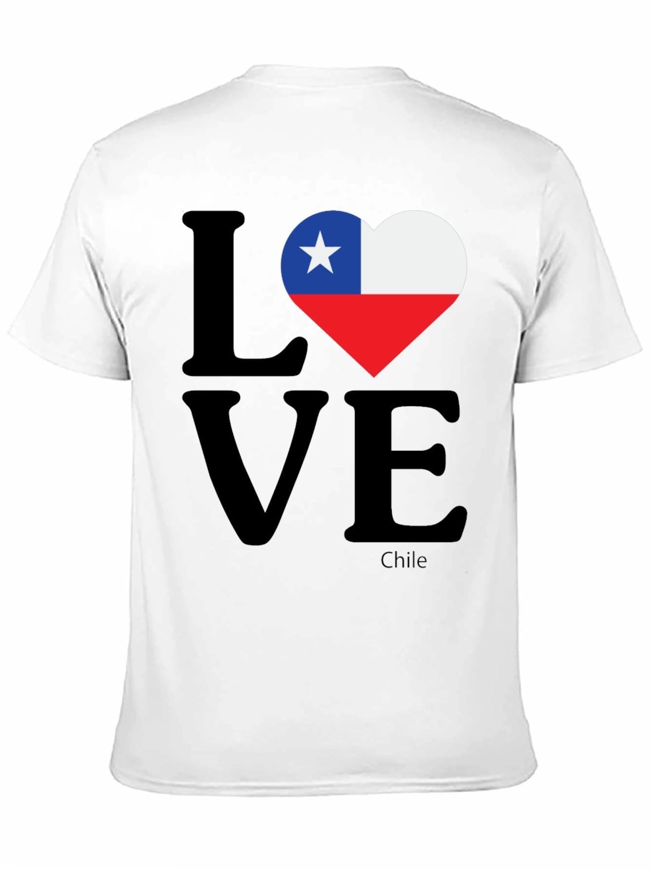Chile Flag Love Heart T-Shirt