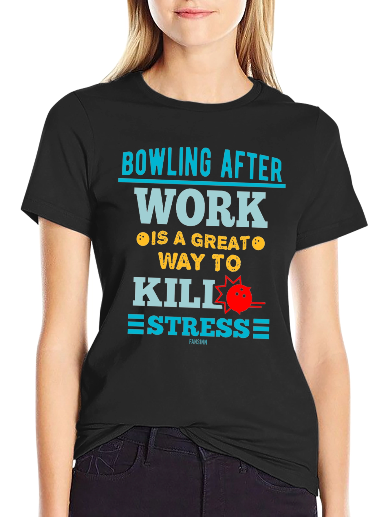 Bowling After Work T-Shirt - Stress Relief Tee