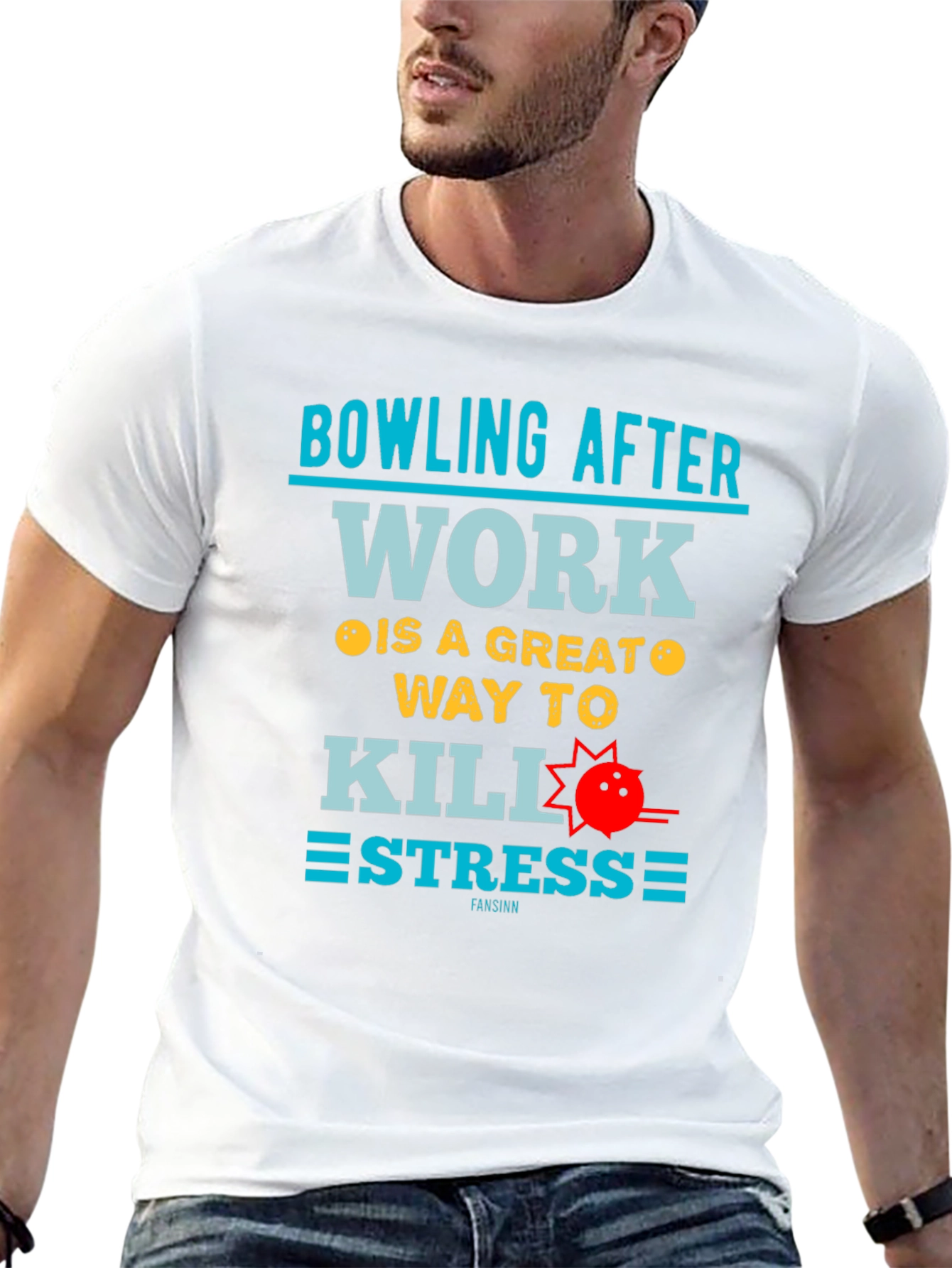 Bowling After Work T-Shirt - Stress Relief Tee