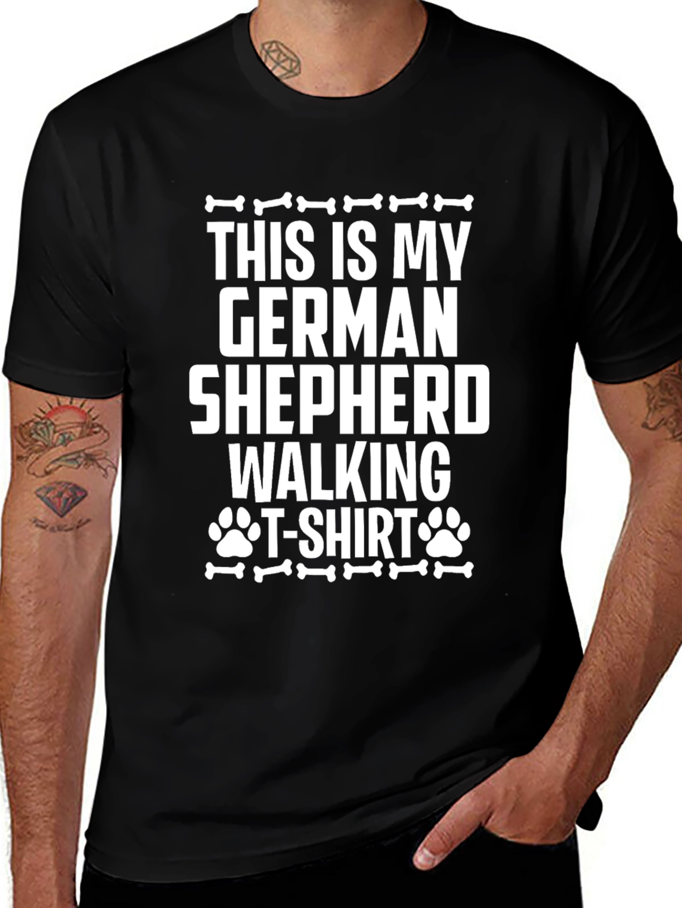 German Shepherd Walking T-Shirt