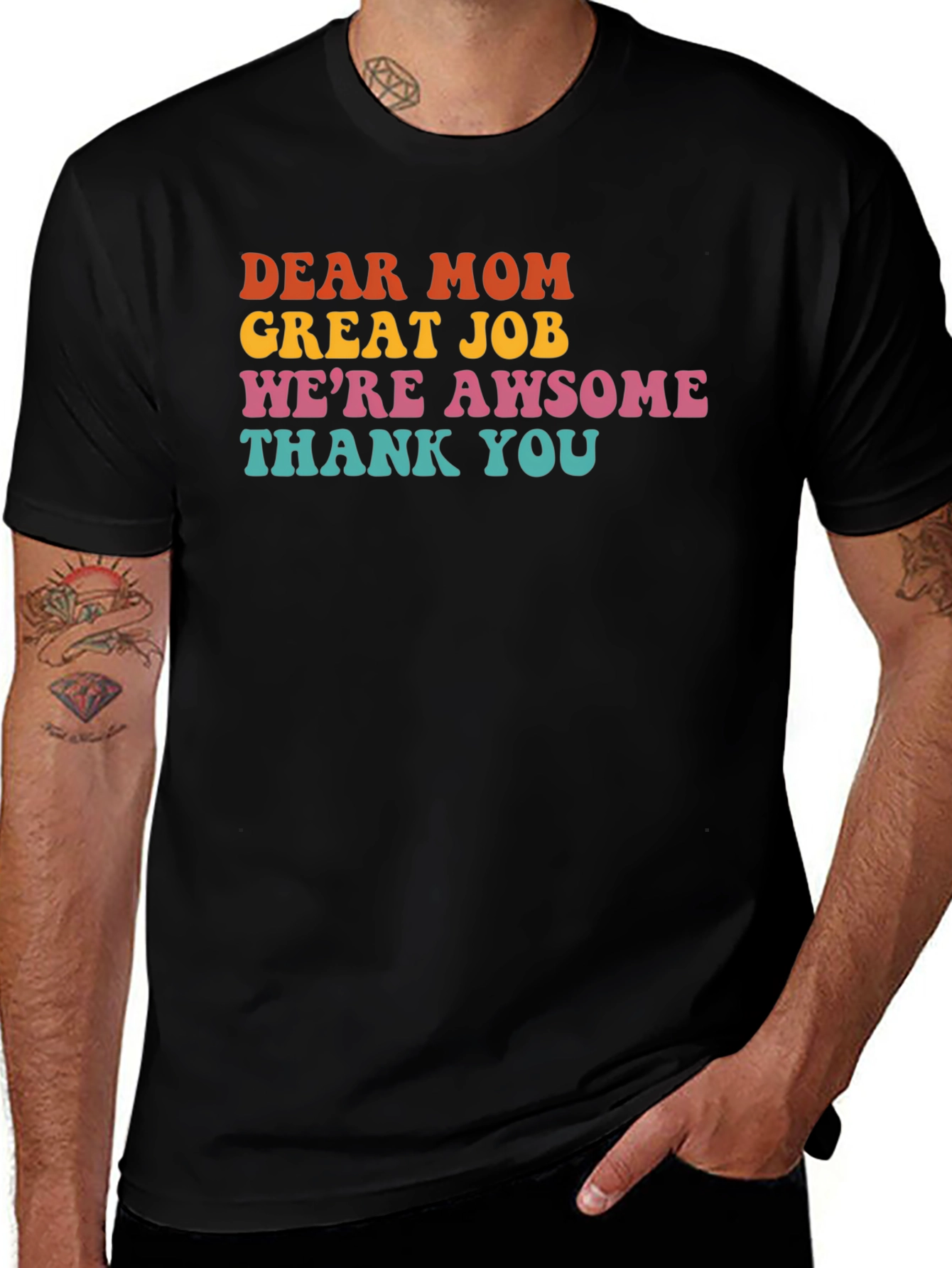 Dear Mom Graphic T-Shirt - Awesome Family Tee