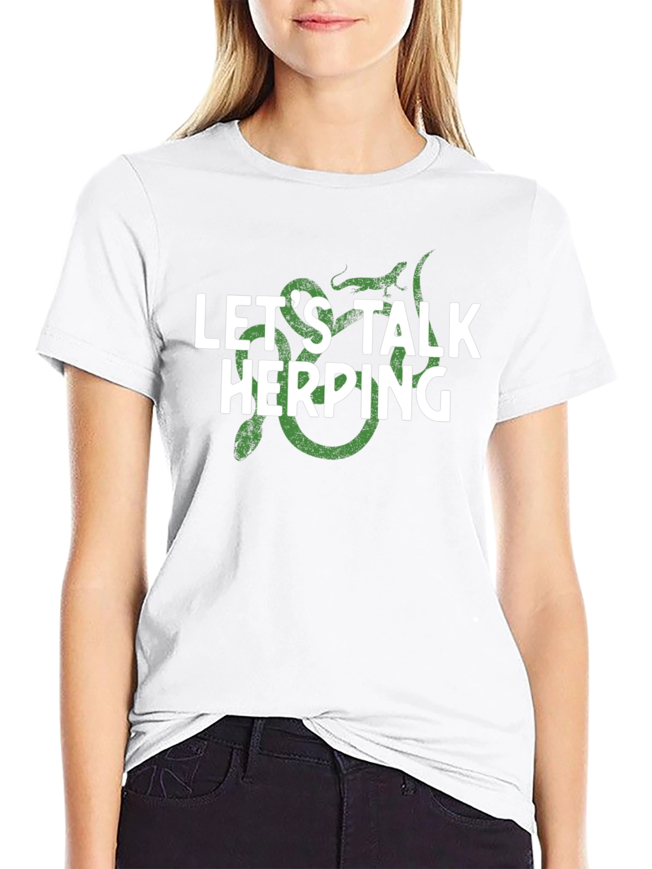 Lets Talk Herping Graphic T-Shirt - Reptile Lover Tee