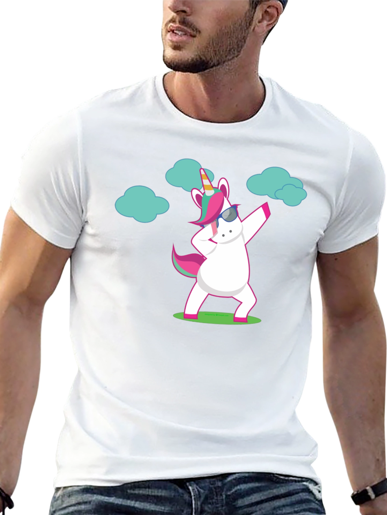 Unicorn Dab Black T-Shirt