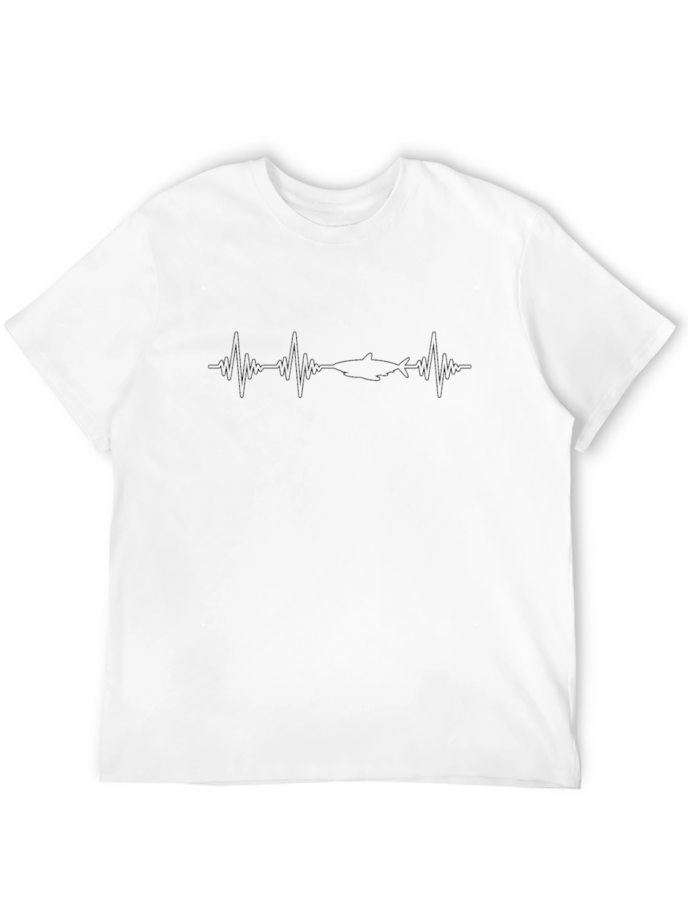Shark Heartbeat T-Shirt - Black