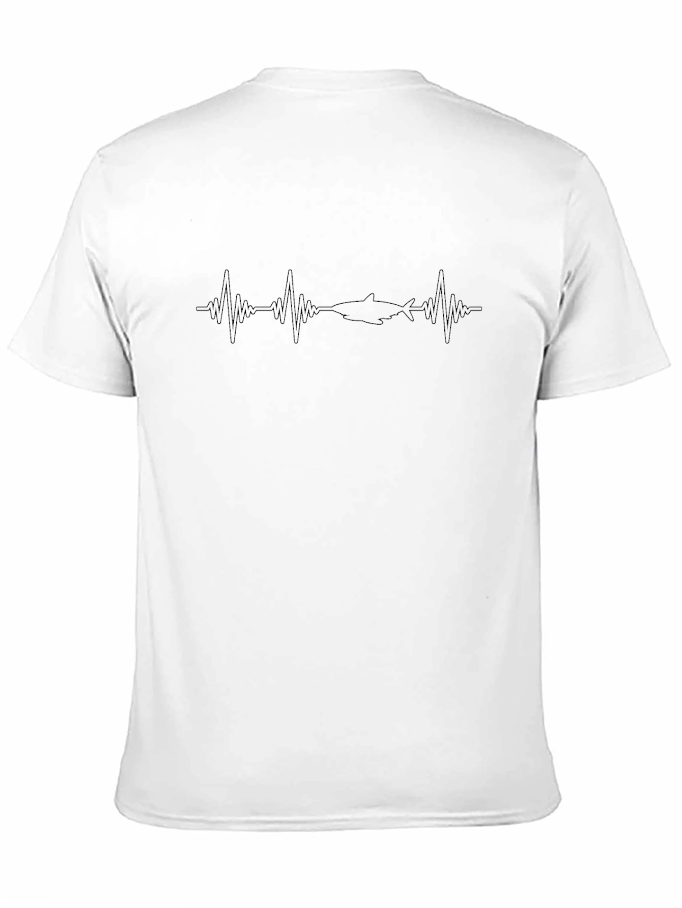 Shark Heartbeat T-Shirt - Black