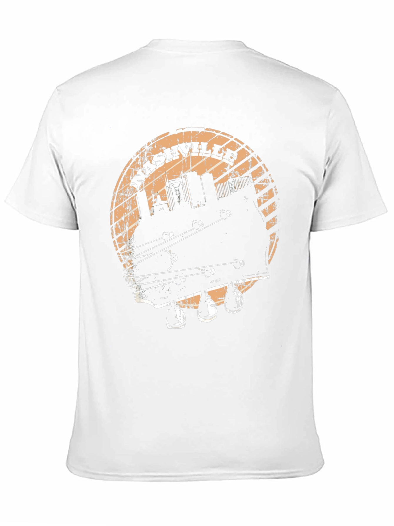 Nashville Skyline Guitar T-Shirt - Classic Music Tee