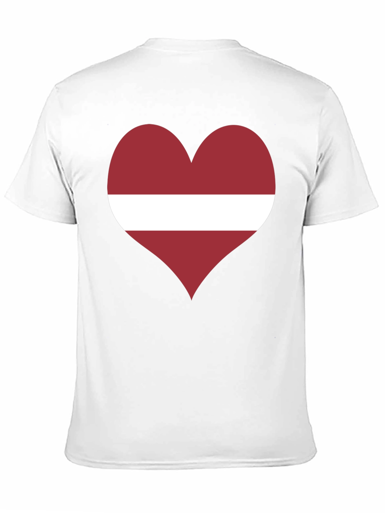 Latvia Flag Heart T-Shirt - Show Your Love!
