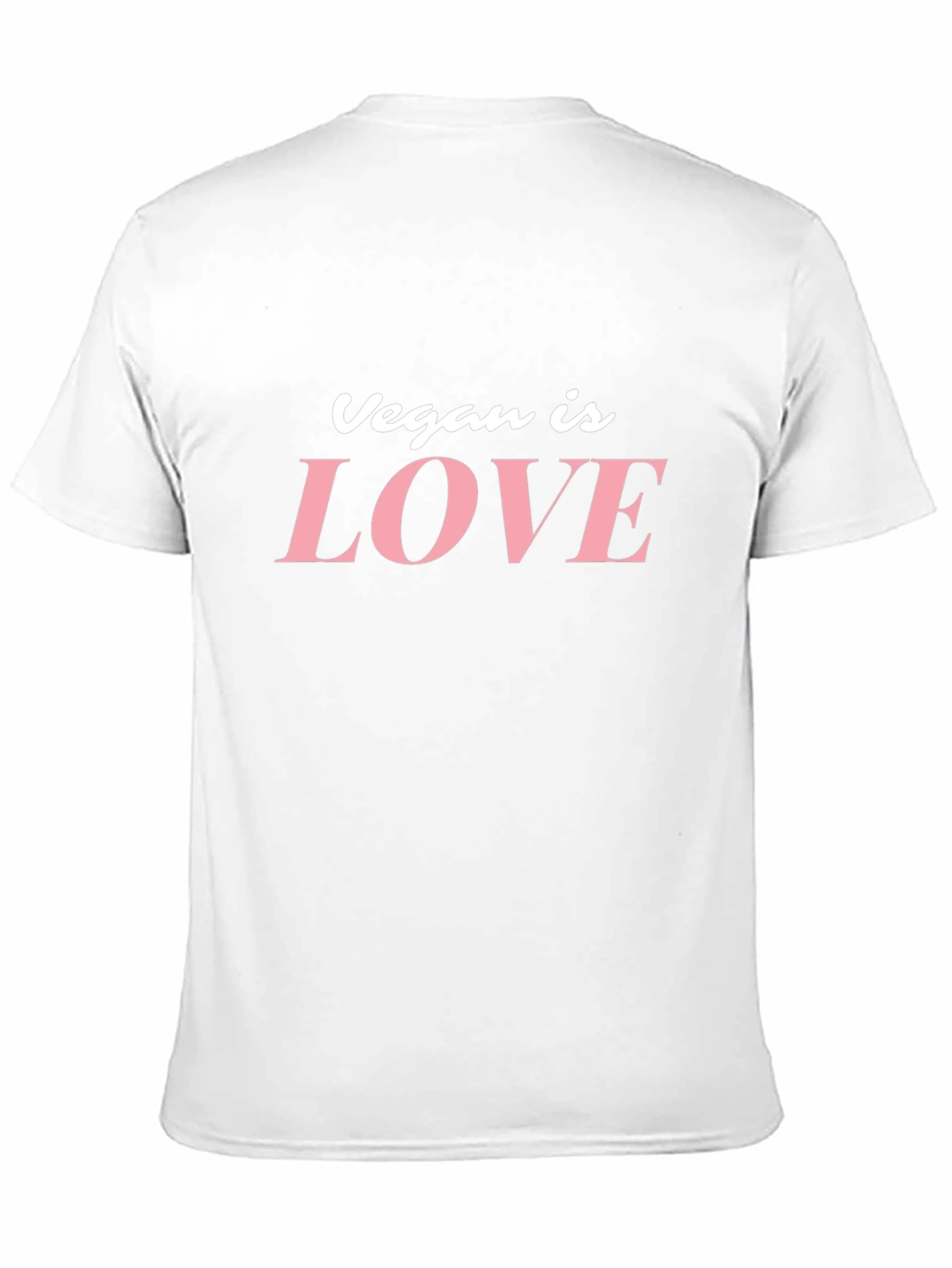 Vegan is Love Graphic Tee - Black