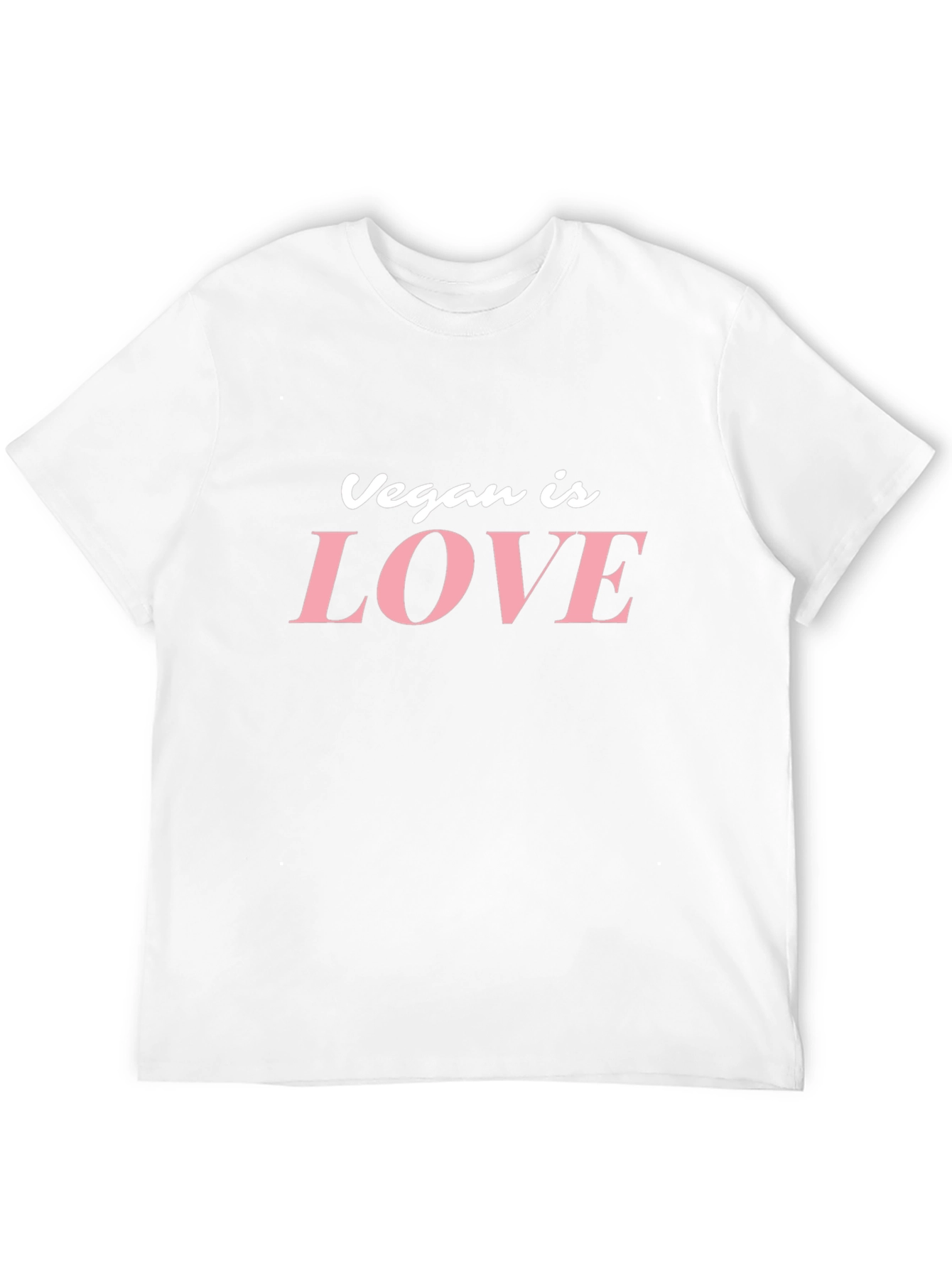 Vegan is Love Graphic Tee - Black