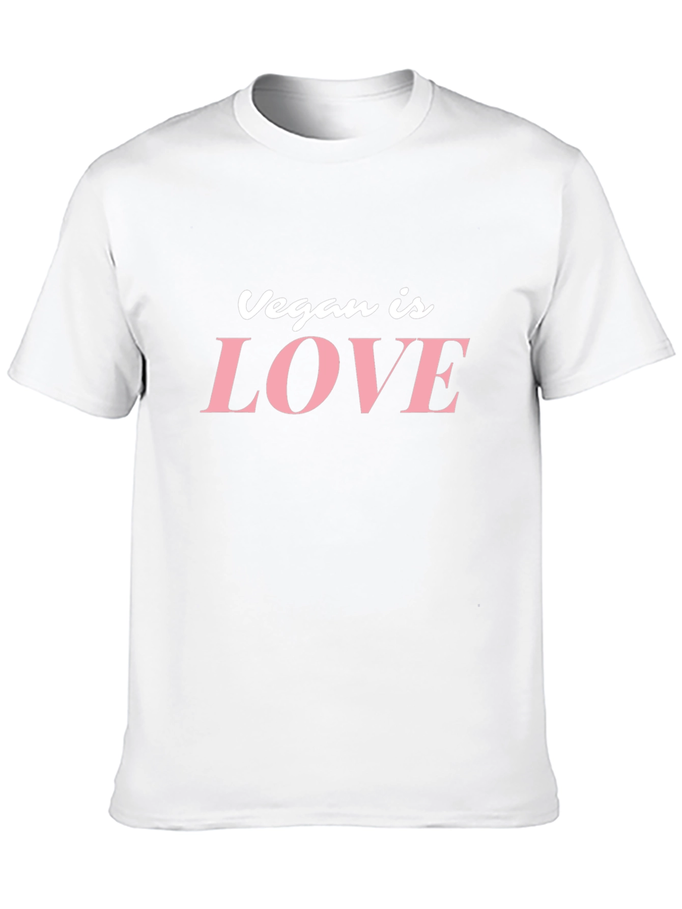 Vegan is Love Graphic Tee - Black