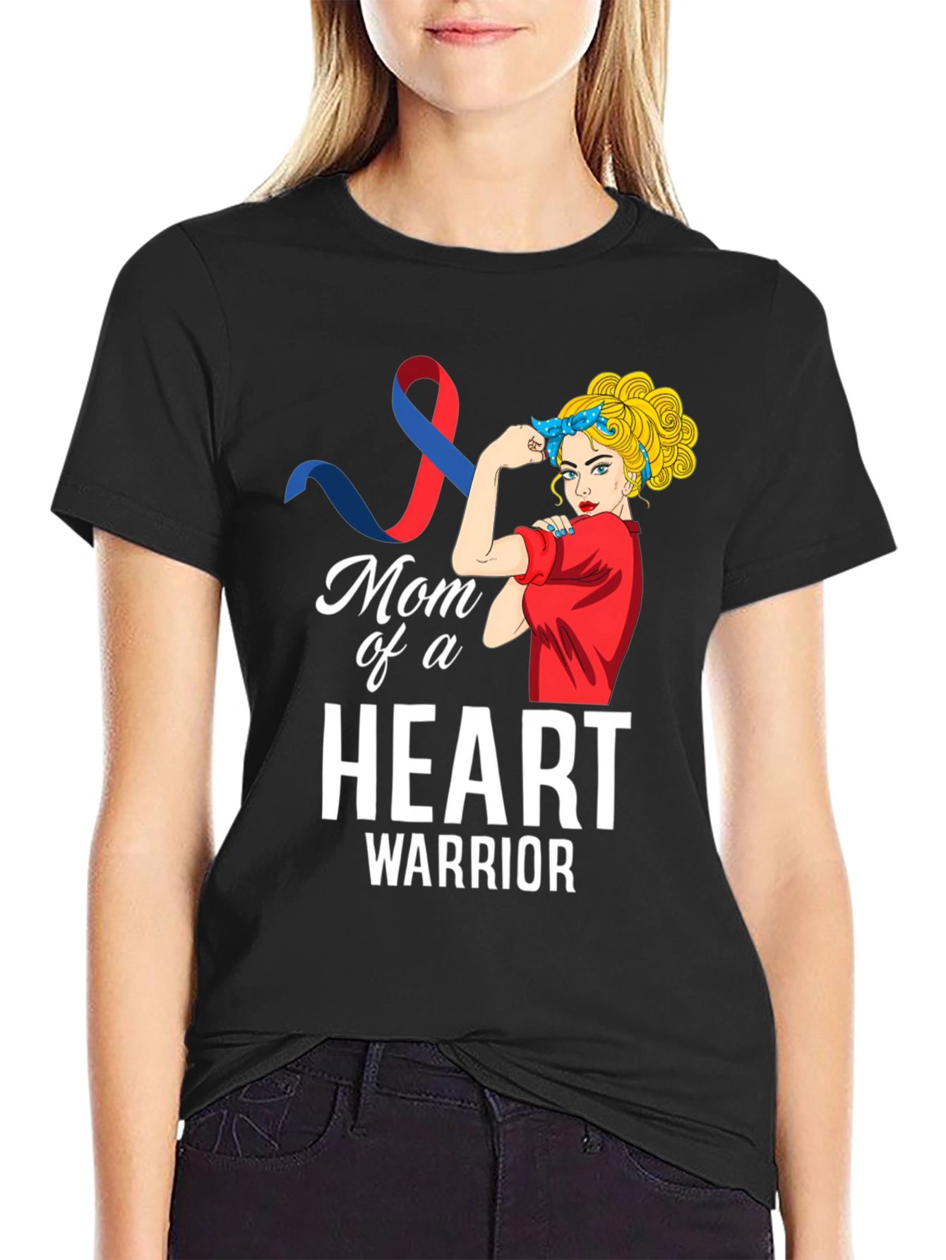 Mom of a Heart Warrior Graphic Tee