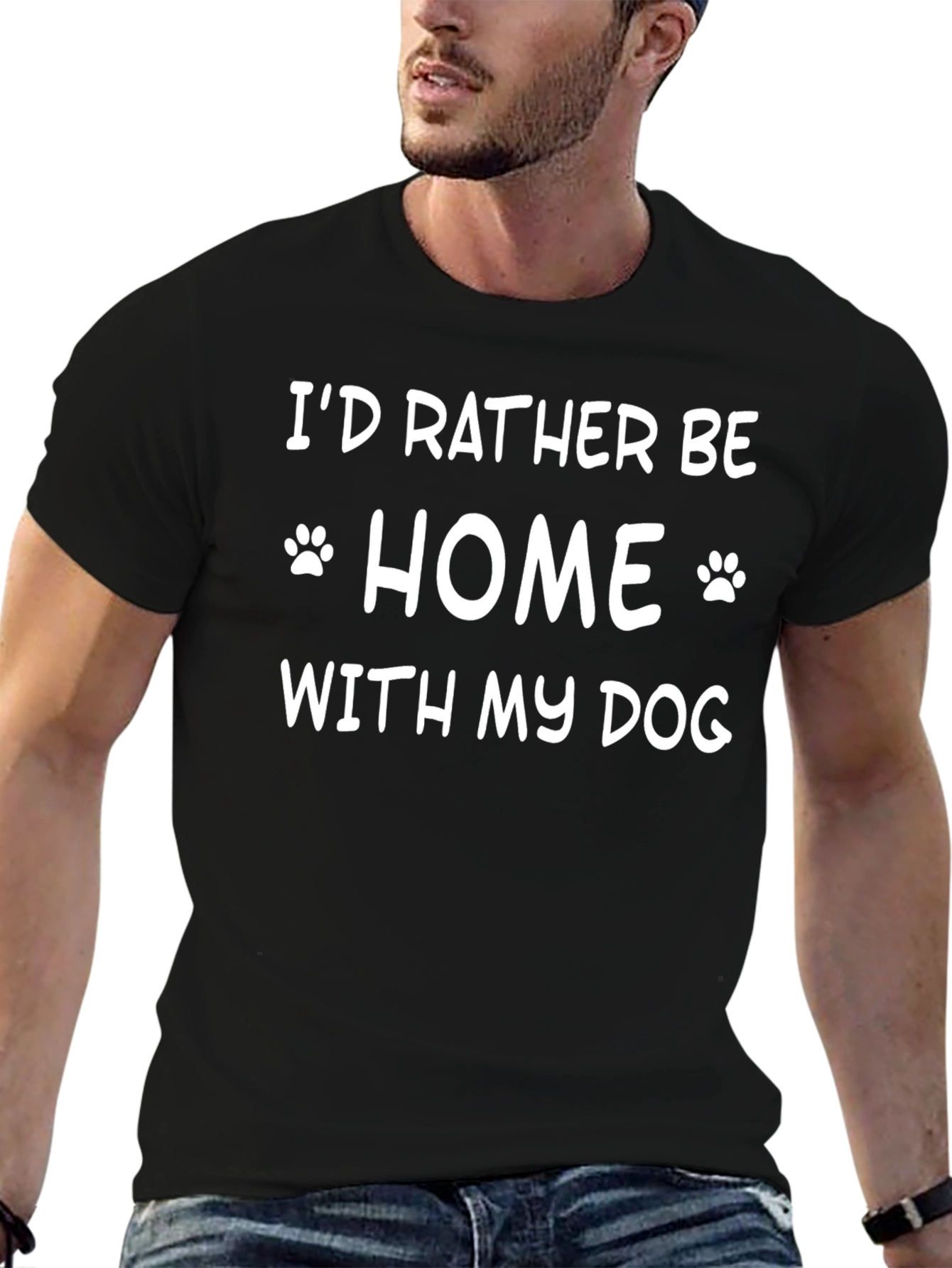 Dog Lover T-Shirt: Id Rather Be Home