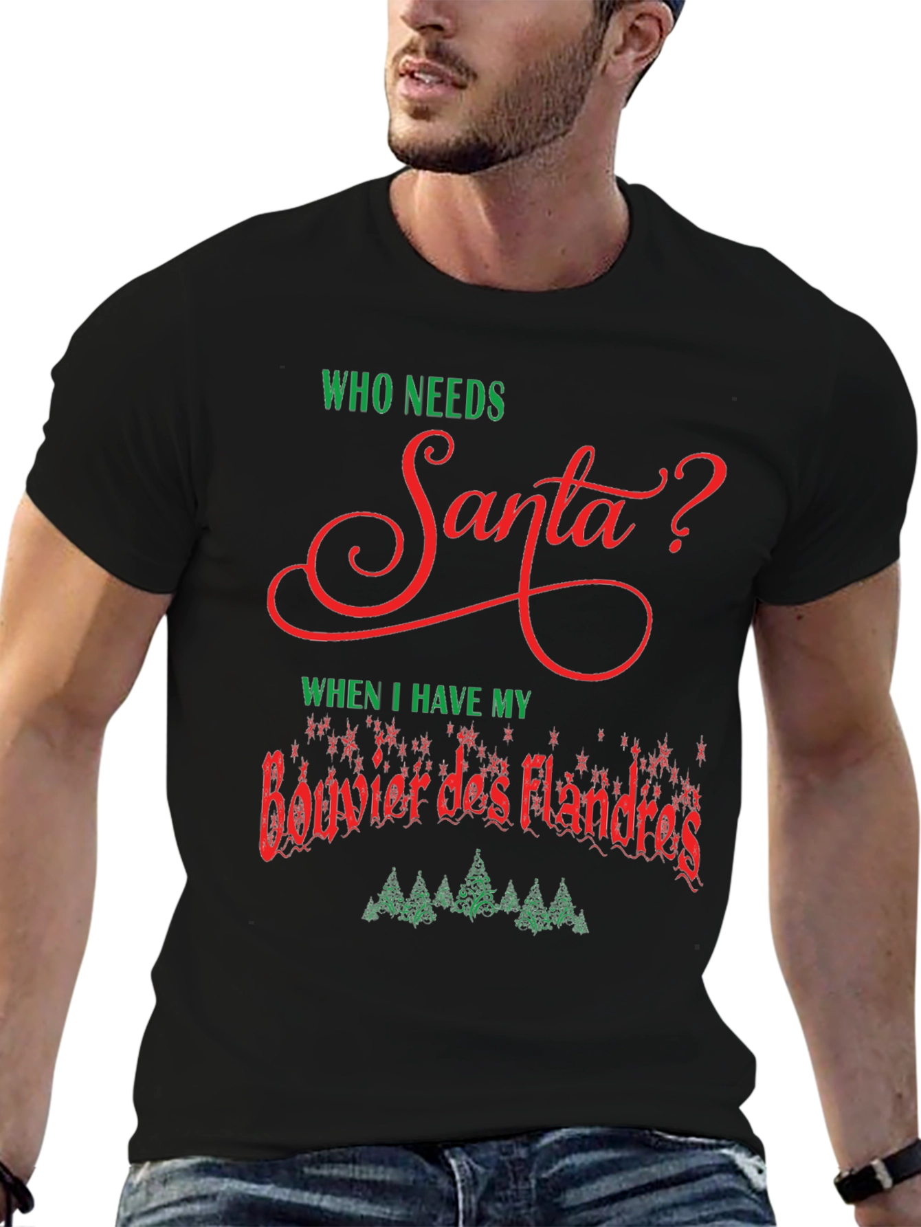 Funny Bouvier des Flandres Christmas T-Shirt