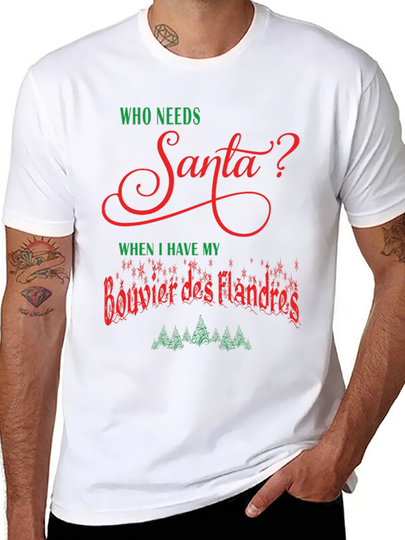 Funny Bouvier des Flandres Christmas T-Shirt