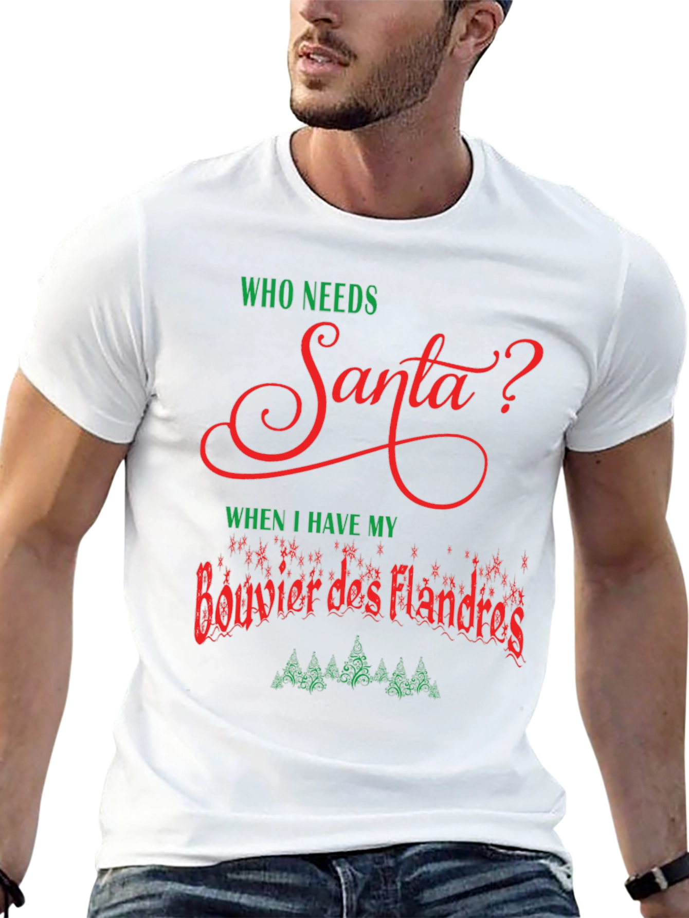 Funny Bouvier des Flandres Christmas T-Shirt