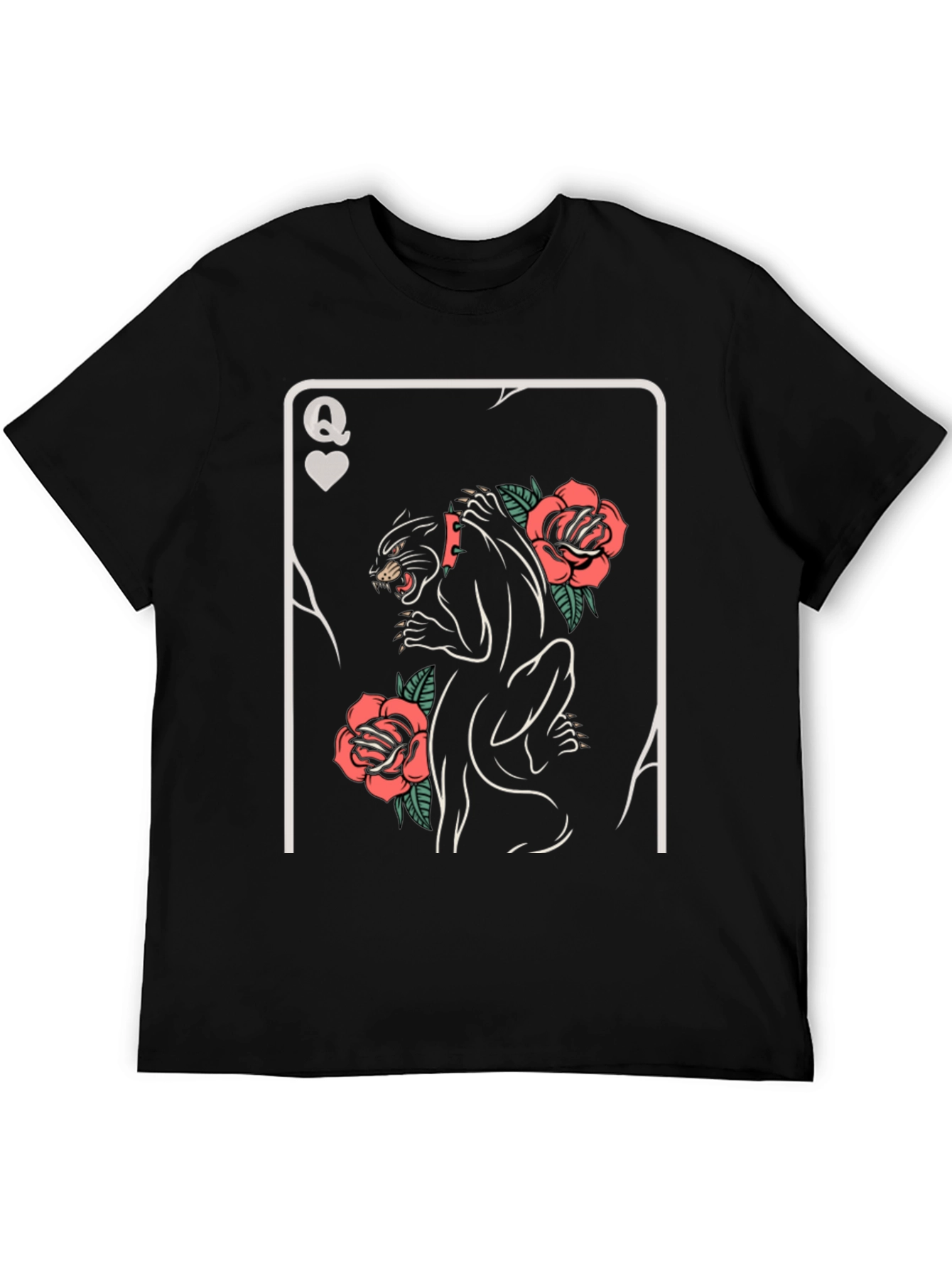 Queen of Hearts Panther T-Shirt
