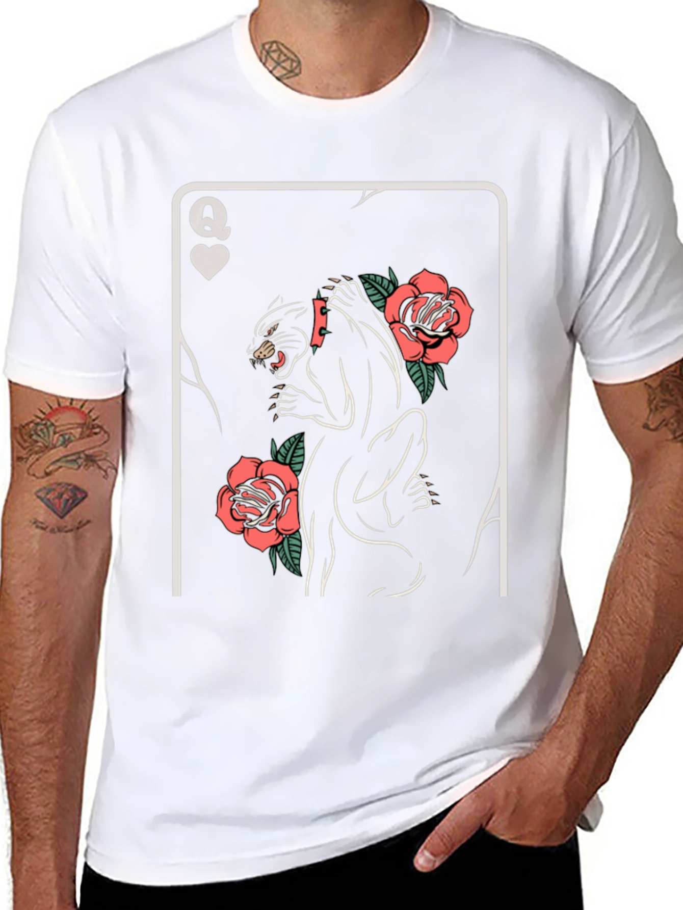 Queen of Hearts Panther T-Shirt