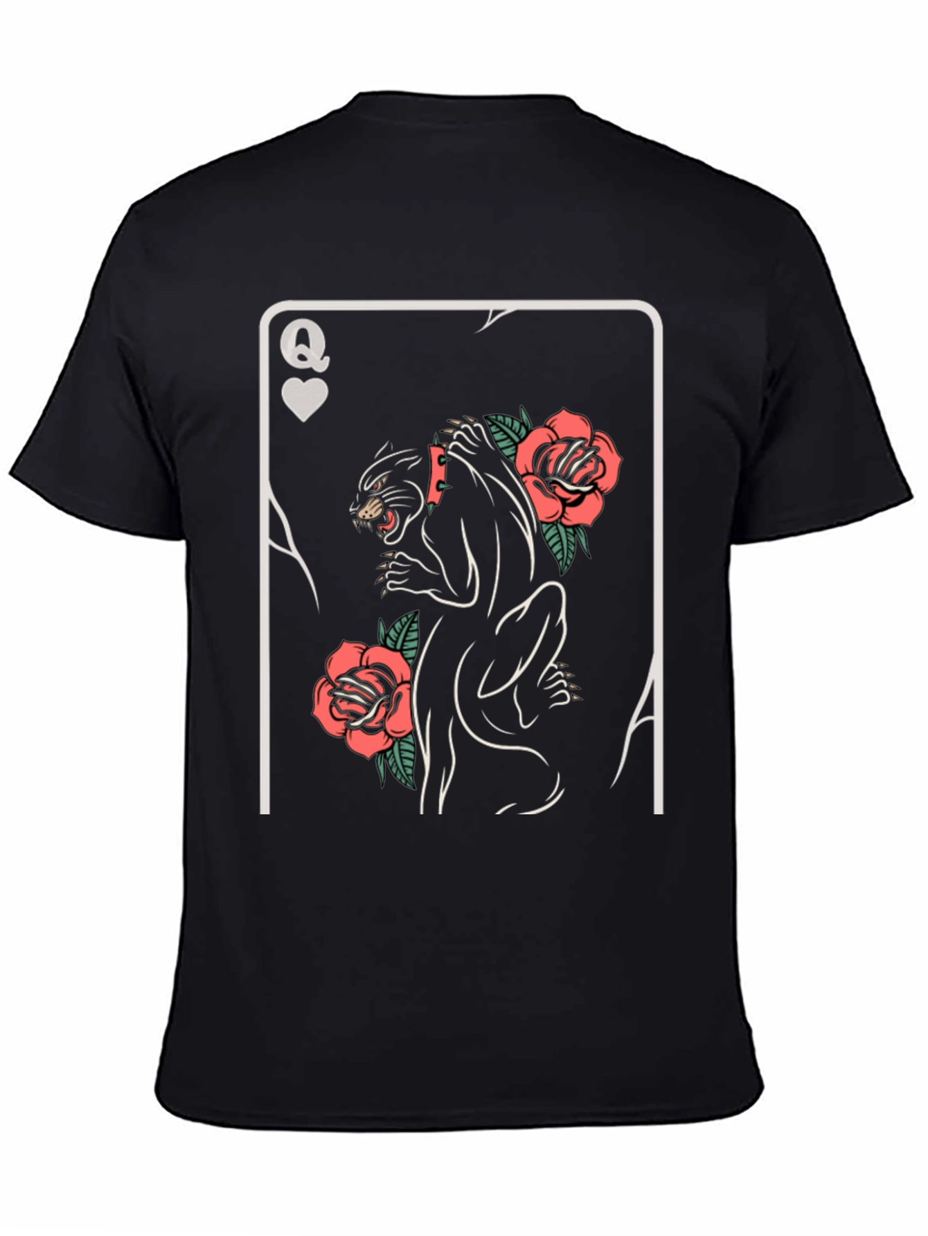 Queen of Hearts Panther T-Shirt